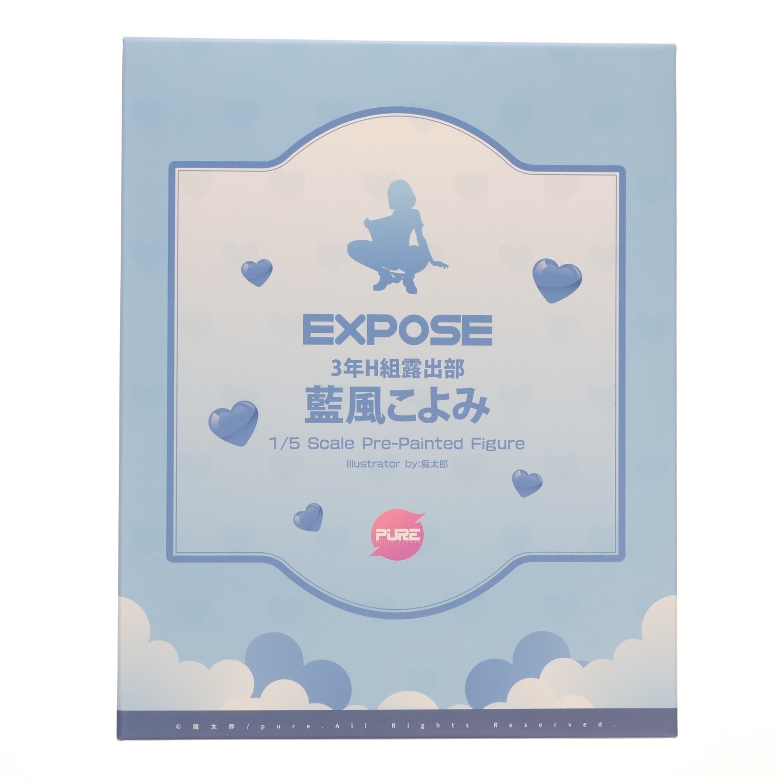 【中古即納】[FIG] 原画色紙付属 3年H組 露出部・藍風こよみ(あいかぜこよみ) 1/5 完成品 フィギュア PURE(ピュア)(20240912)