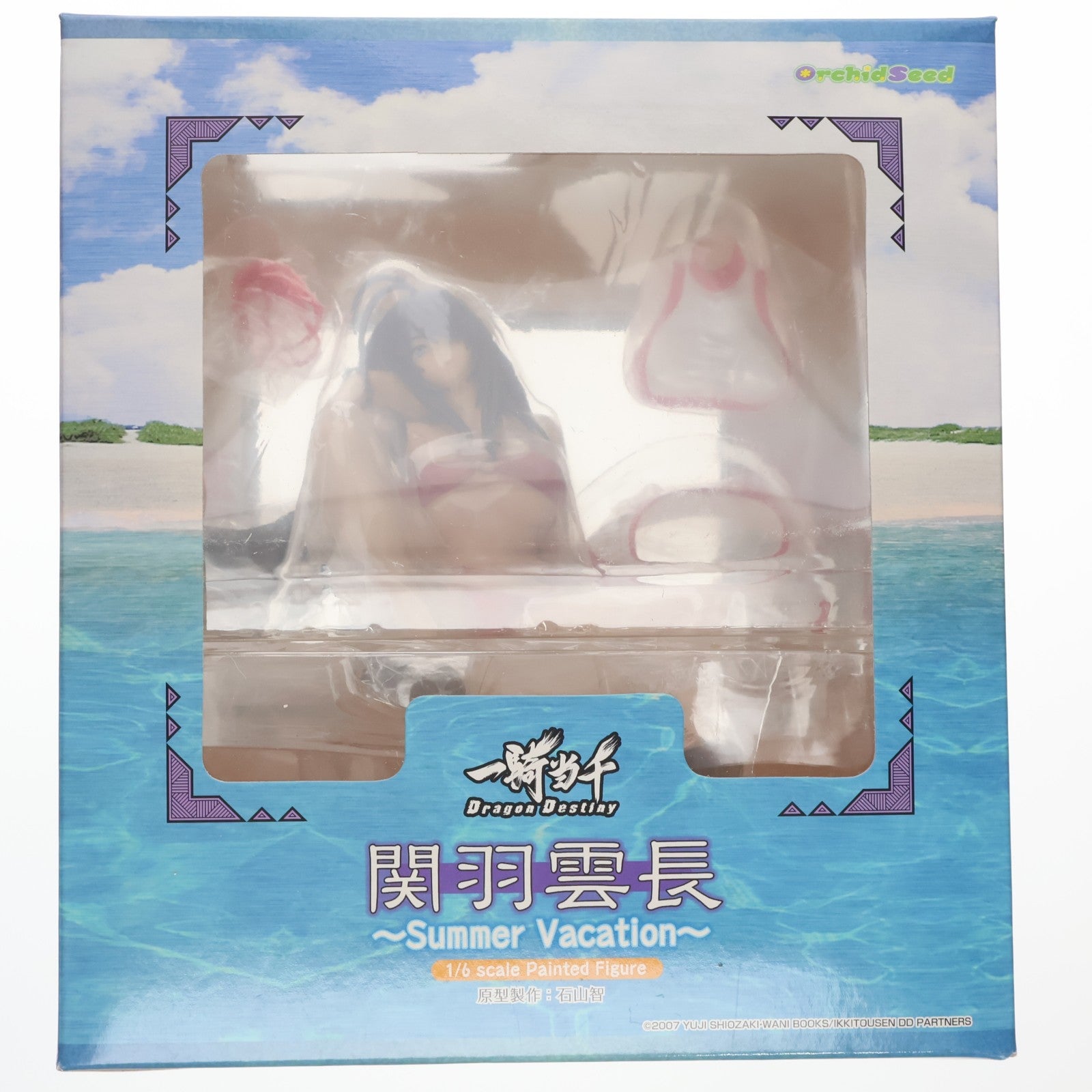 【中古即納】[FIG] 関羽雲長(かんううんちょう) Summer Vacation ver. 一騎当千 Dragon Destiny(ドラゴンディスティニー) 1/6 完成品 フィギュア(PVC34) オーキッドシード(20080731)