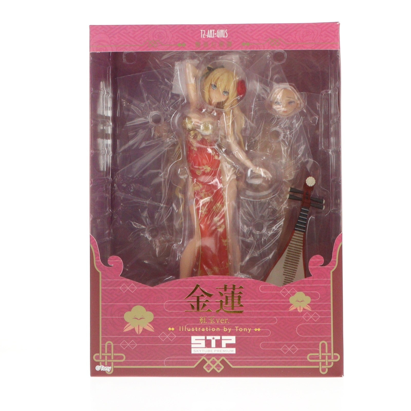 【中古即納】[FIG] ポストカード無し T2アート☆ガールズ 金蓮 Jin-Lian 紅玉Ver. 艶娘幻夢譚 1/6 完成品 フィギュア(AX-1821) ワンフェス2018夏&STPオンラインショップ限定 SkyTube(スカイチューブ)(20180729)