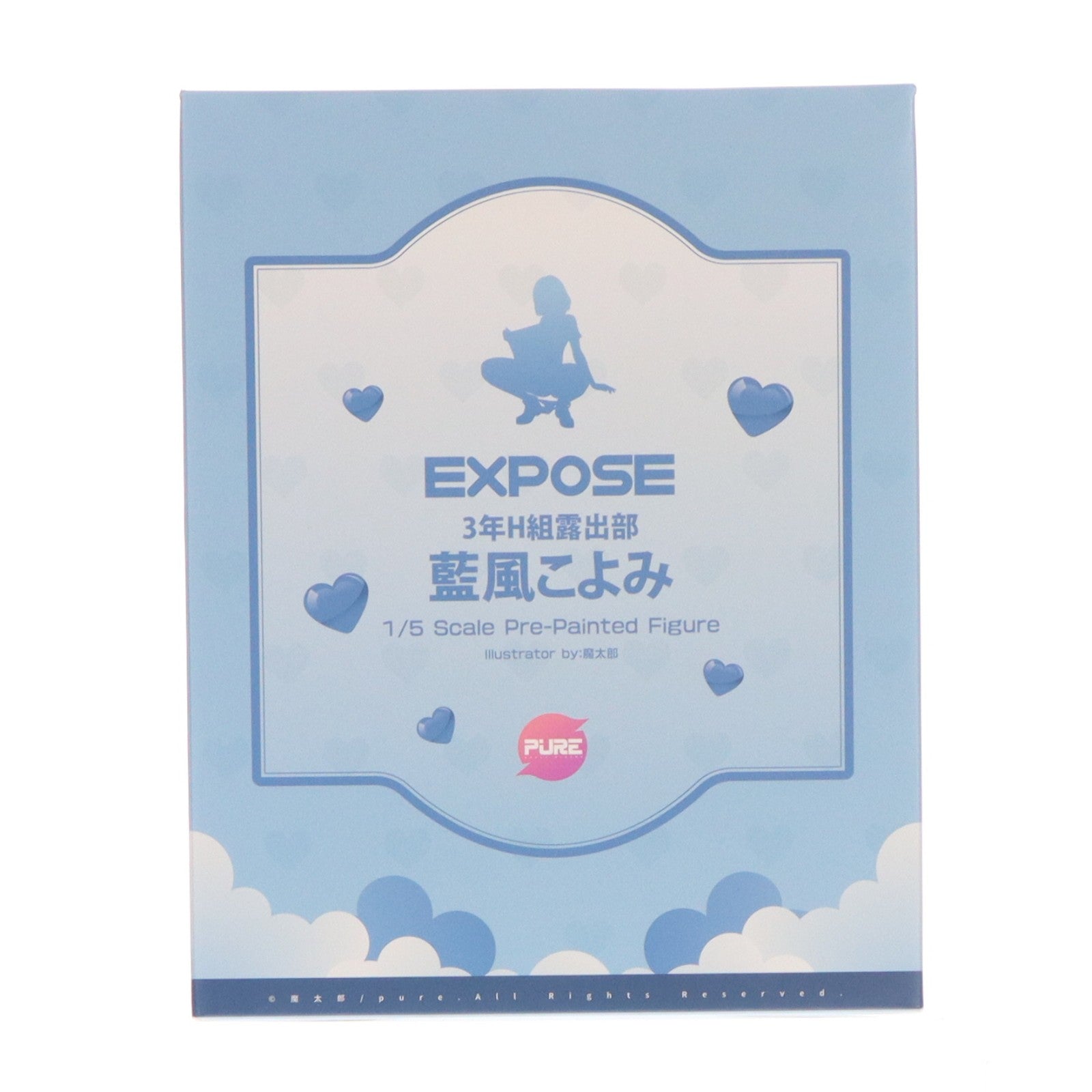 【中古即納】[FIG] 原画色紙付属 3年H組 露出部・藍風こよみ(あいかぜこよみ) 1/5 完成品 フィギュア PURE(ピュア)(20240912)