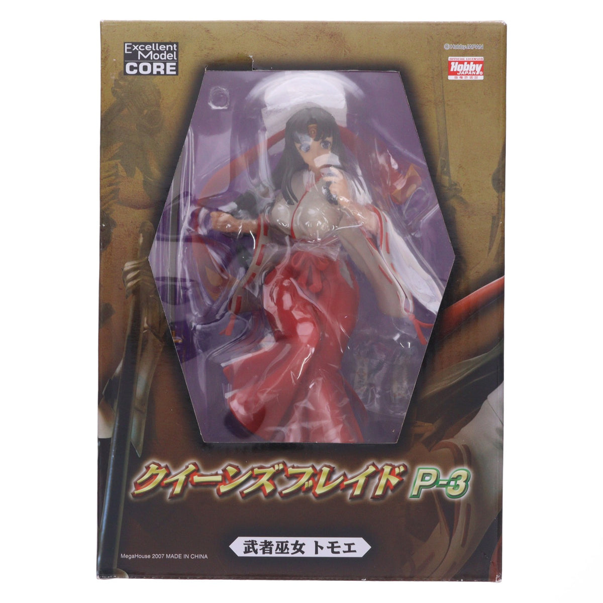 【中古即納】[FIG] エクセレントモデル CORE 武者巫女トモエ クイーンズブレイドP-3 完成品 フィギュア メガハウス(20070902)