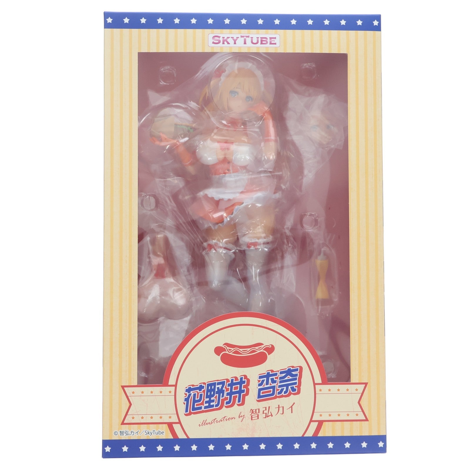 【中古即納】[FIG] あみあみ限定特典&ポストカード2枚付属 花野井杏奈(はなのいあんな) illustration by 智弘カイ 1/6 完成品 フィギュア(AX-1124) SkyTube(スカイチューブ)(20201204)