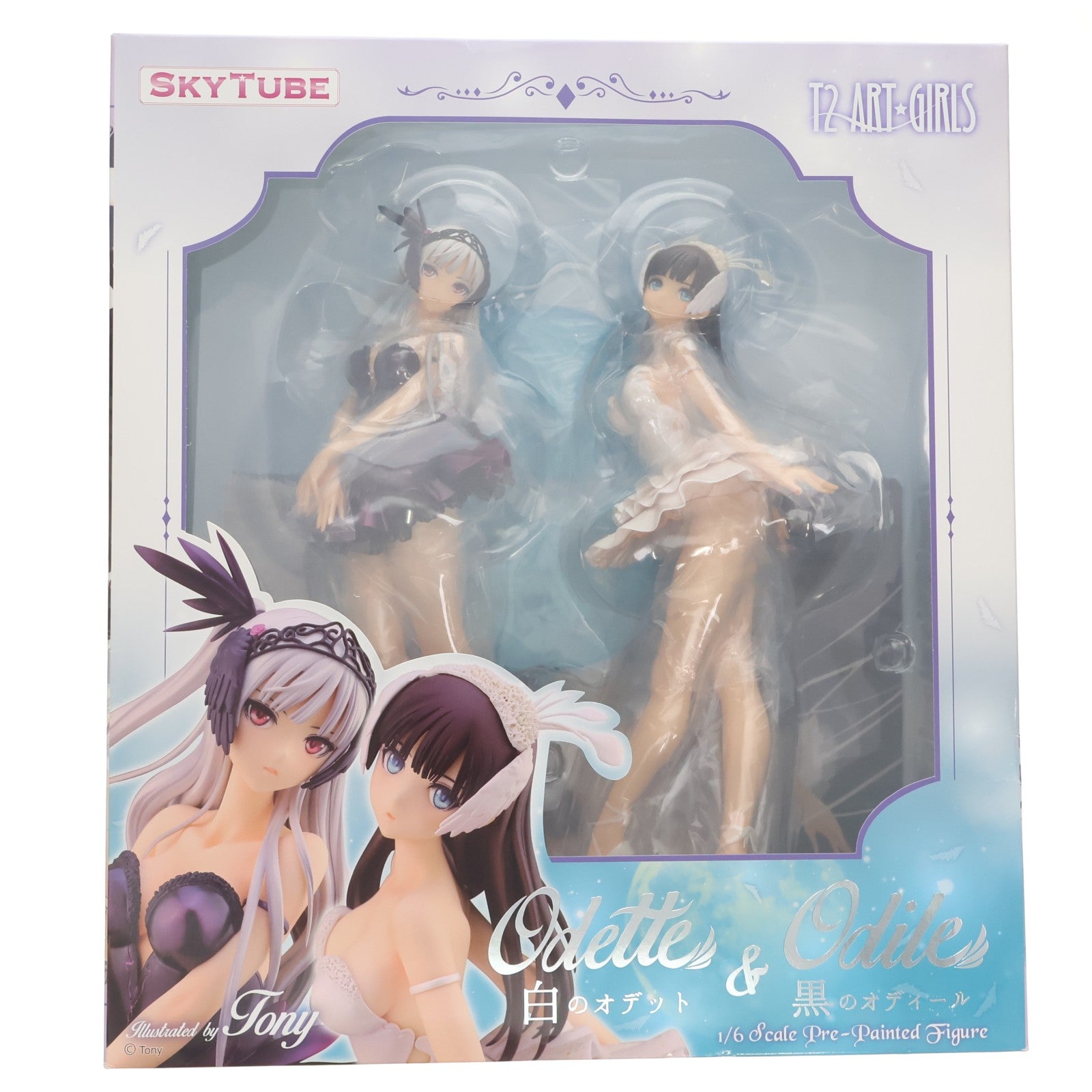 【中古即納】[FIG] セット特典2種付属 白のオデット&黒のオディール T2アート☆ガールズ 1/6 完成品 フィギュア(AX-1048) SkyTube(スカイチューブ)(20161031)