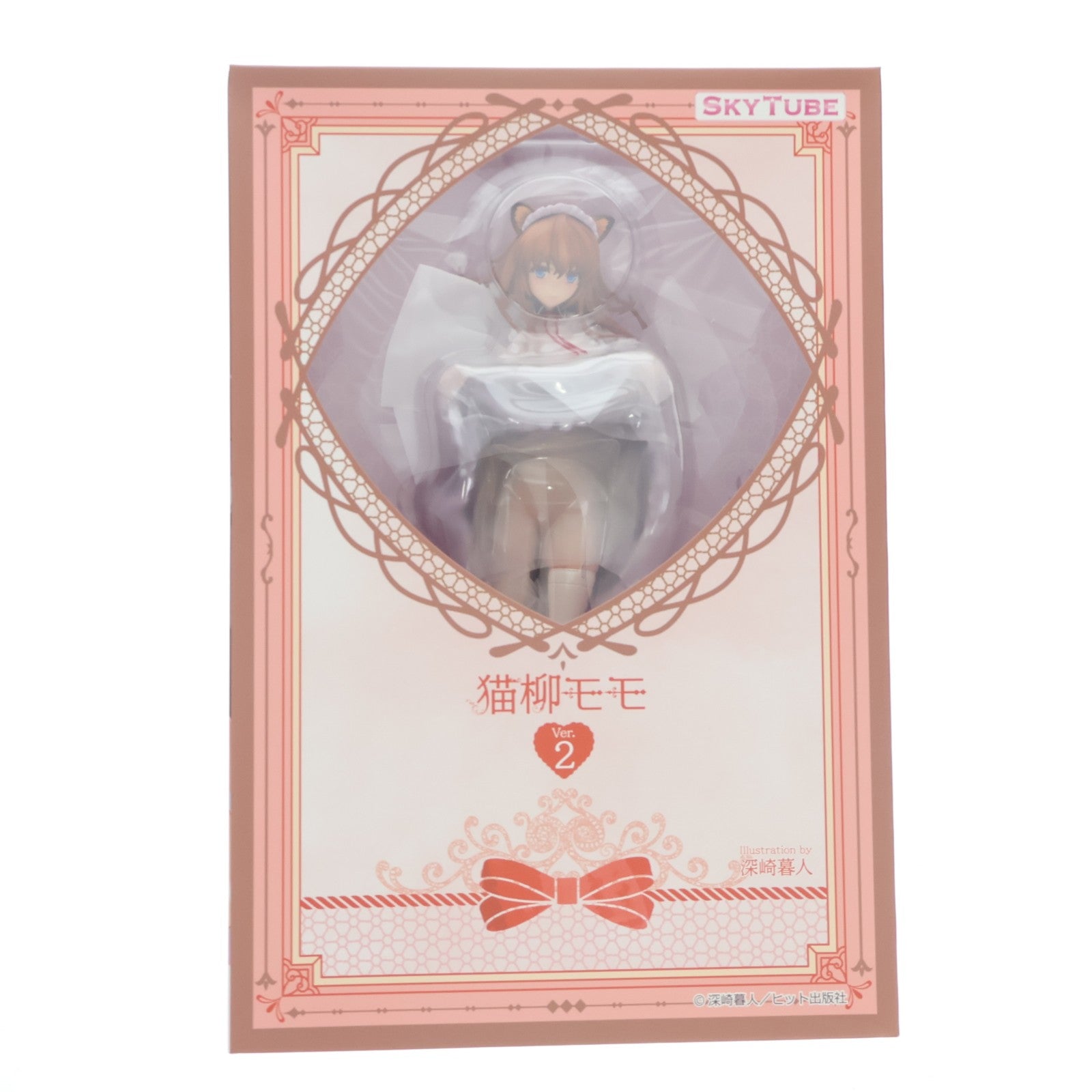 【中古即納】[FIG] あみあみ限定特典&ポストカード付属 猫柳モモ(ねこやなぎもも) Ver.2 illustration by 深崎暮人(みさきくれひと) コミック阿吽 1/6 完成品 フィギュア(AX-1079) SkyTube(スカイチューブ)(20230827)