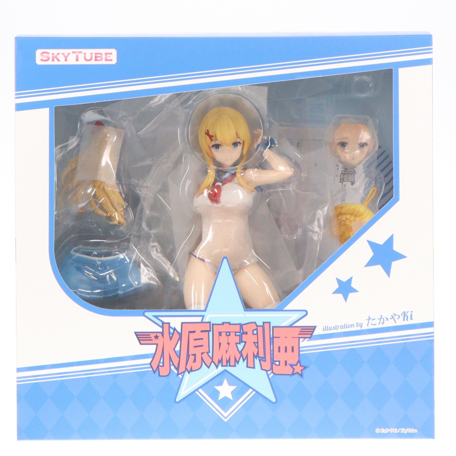 【中古即納】[FIG] ポストカード2枚付属 水原麻利亜(みずはらまりあ) illustration by たかやki 1/6 完成品 フィギュア(AX-1129) SkyTube(スカイチューブ)(20230526)