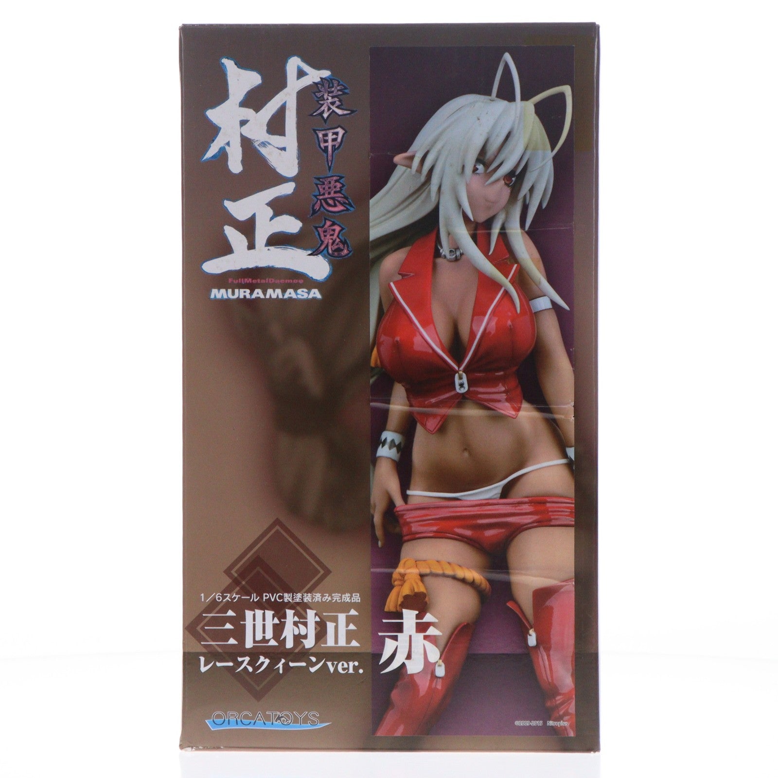 【中古即納】[FIG] 三世村正(さんぜむらまさ) レースクィーンver.赤(レッド) 装甲悪鬼村正 1/6 完成品 フィギュア オルカトイズ(20160115)