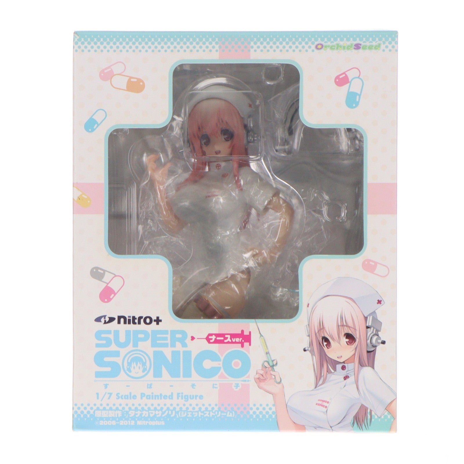 【中古即納】[FIG] すーぱーそに子 ナースver. NITRO SUPER SONIC(ニトロスーパーソニック) 1/7 完成品 フィギュア(PVC112) オーキッドシード(20121026)