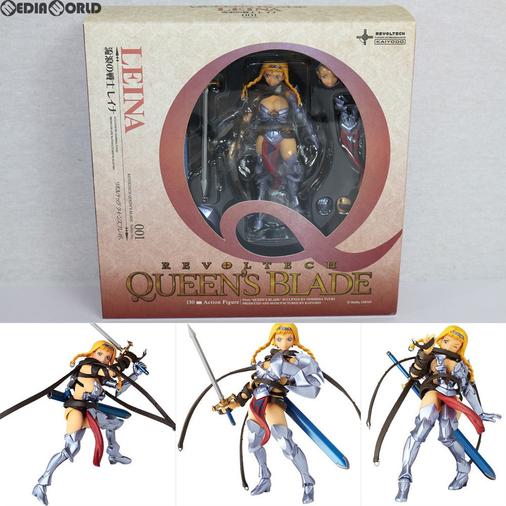 【中古即納】[FIG] リボルテック クイーンズブレイド No.001 流浪の戦士レイナ 1/12 完成品 可動フィギュア 海洋堂(20090601)
