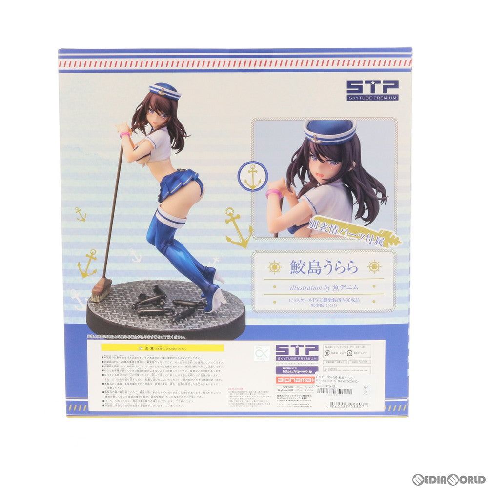 【中古即納】[FIG] ポストカード付属 STPオンラインショップ限定 鮫島うらら illustration by 魚デニム 1/6 完成品 フィギュア(AX-1807) SkyTube(スカイチューブ)(20190531)