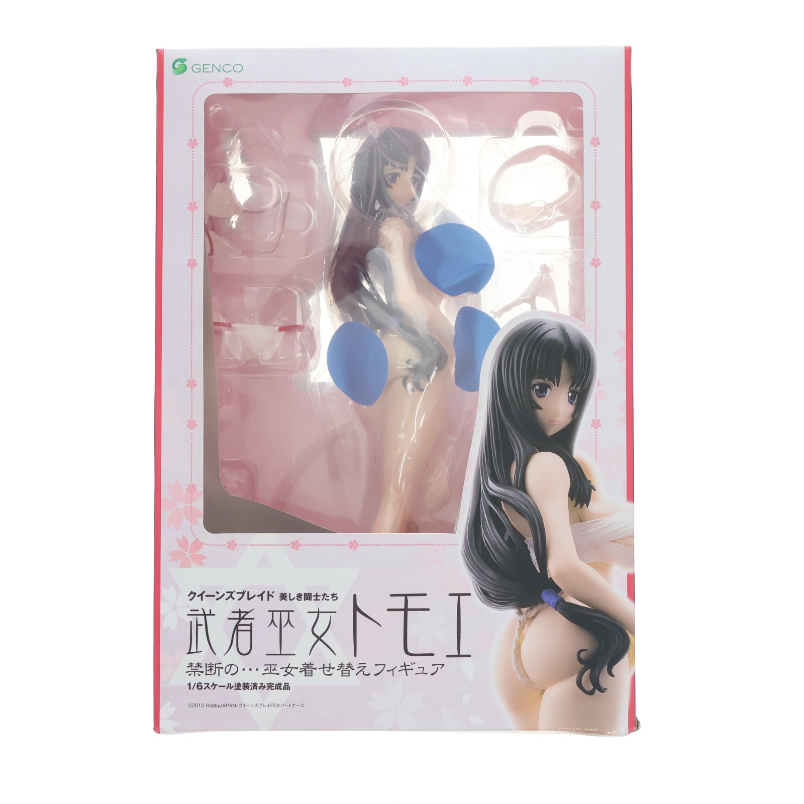 【中古即納】[FIG] 武者巫女トモエ 禁断の…巫女着せ替えフィギュア クイーンズブレイド 美しき闘士たち 1/6 完成品 フィギュア ジェンコ(20161203)