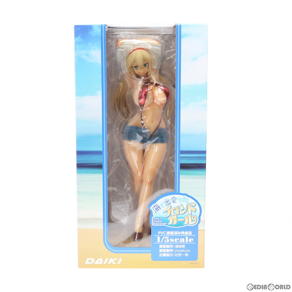 【中古即納】[FIG] 海で出会ったブロンドガール けけもつオリジナルイラスト 1/5 完成品 フィギュア ダイキ工業(20200731)