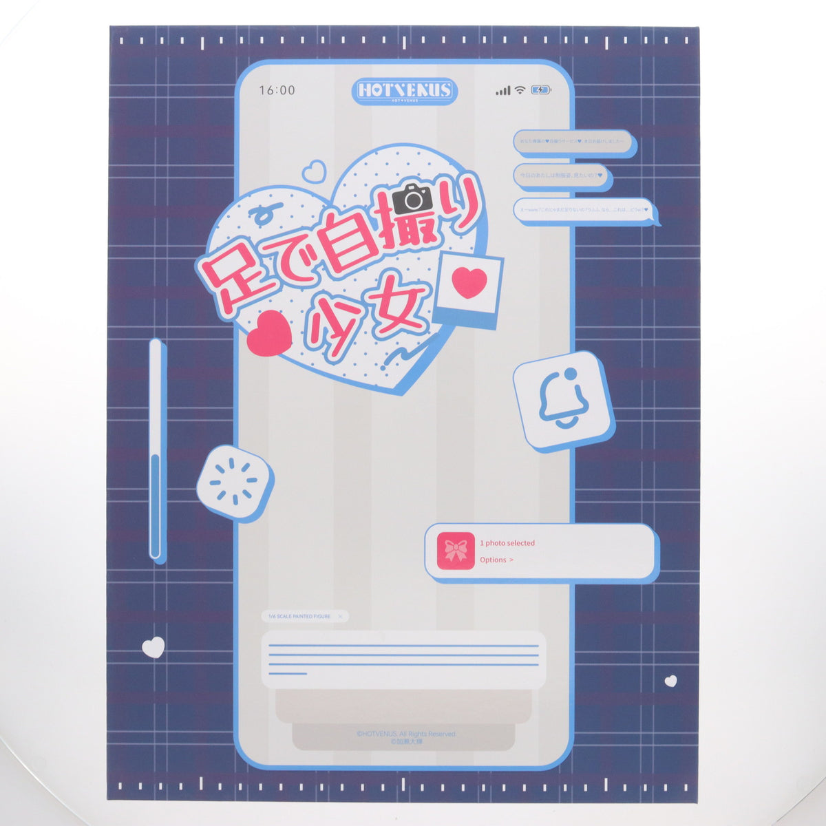 【中古即納】[FIG] ポストカード付属 ネイティブクリエイターズコレクション 足で自撮り少女 加瀬大輝オリジナルキャラクター 1/6 完成品 フィギュア HOTVENUS(ホットビーナス)/ネイティブ(20250531)