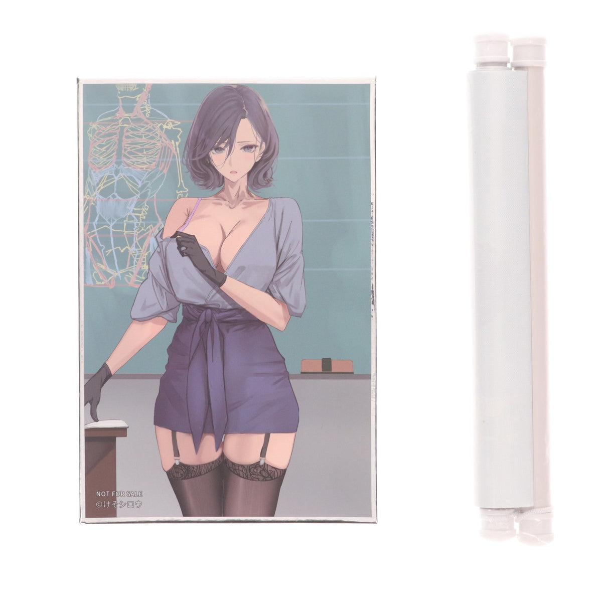 【中古即納】[FIG] タペストリー&色紙付属 唐突に脱ぎだす天然美術教師 瑠美(るみ) illustration by けそシロウ 1/6 完成品 フィギュア HanaBee(ハナビー)(20251014)