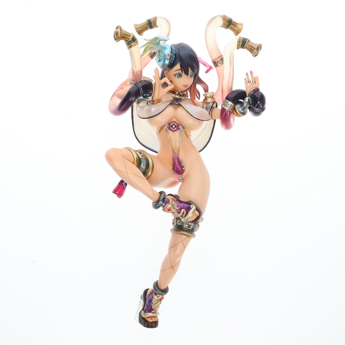 【中古即納】[FIG] ポストカード2枚付属 太陽の踊り手ルナルナ クイーンズブレイド 10th Anniversary Legend 1/8 完成品 フィギュア メガハウス(20151231)