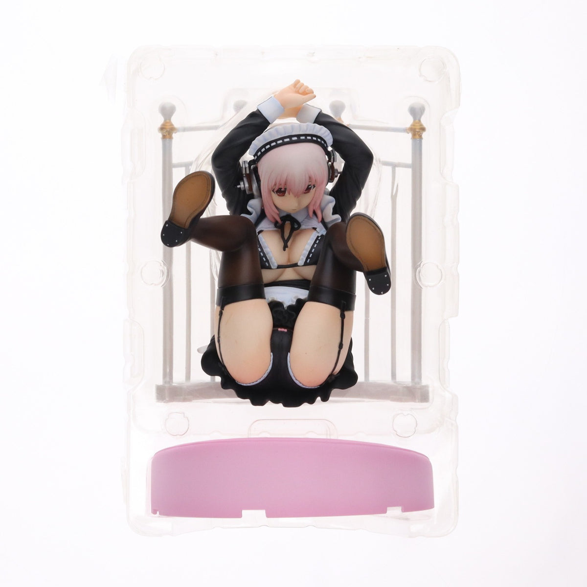 【中古即納】[FIG] すーぱーそに子 Gothic Maid(ゴシックメイド) ver.+ベッド風台座付 ニトロスーパーソニックイメージキャラクター 1/6 完成品 フィギュア Gift(ギフト)(20120412)