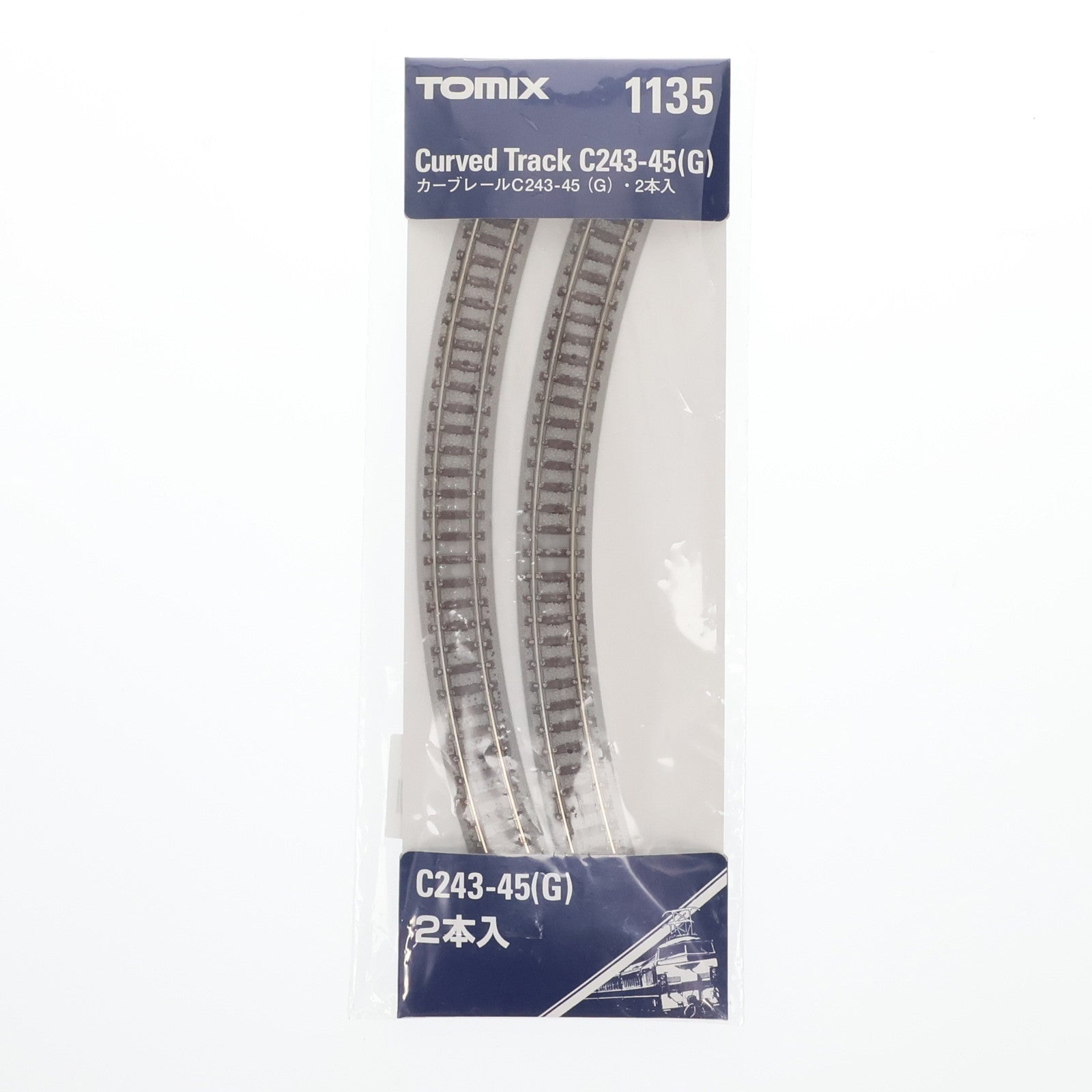 【中古即納】[RWM] 1135 カーブレール C243-45(G) 2本入 Nゲージ 鉄道模型 TOMIX(トミックス) (19991231)