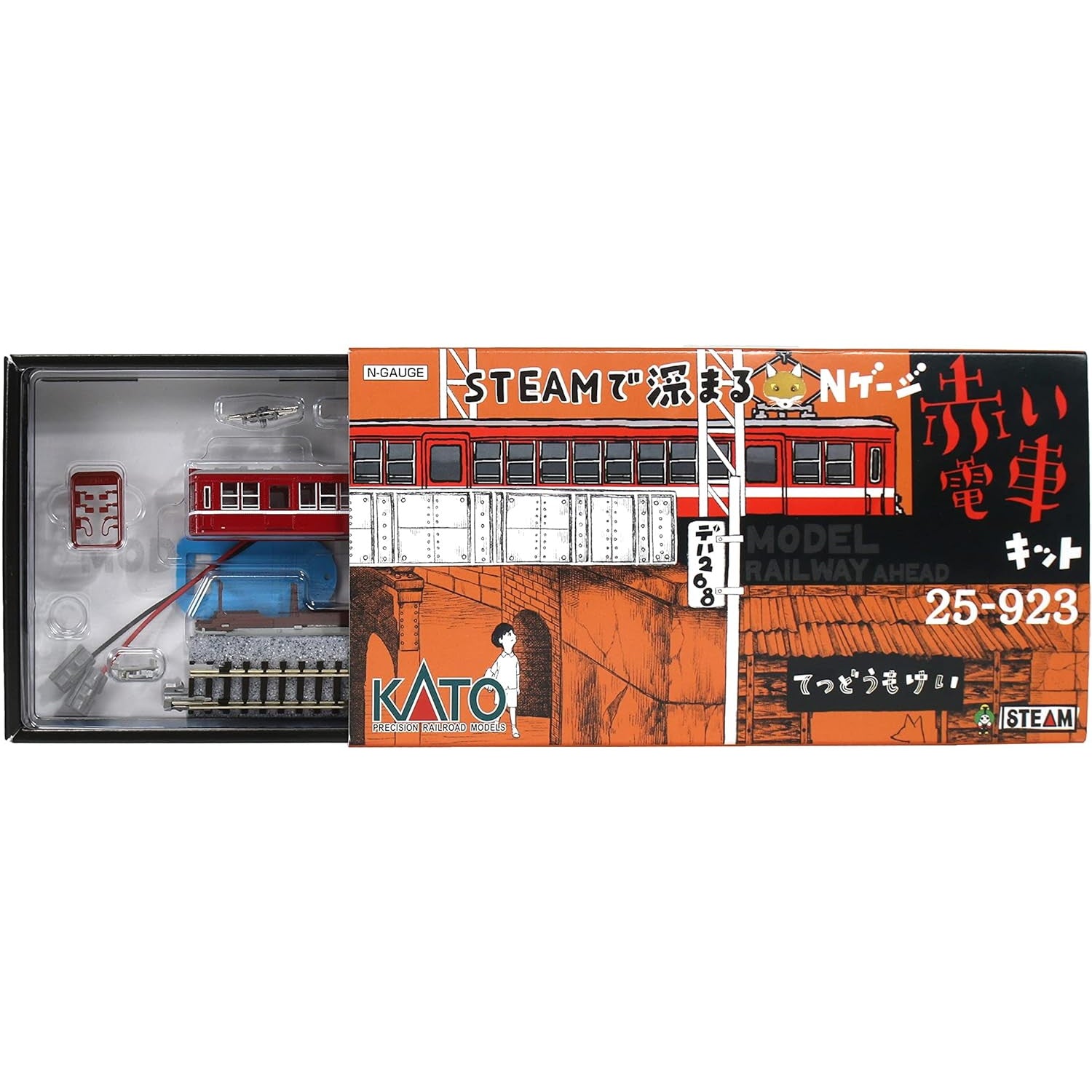 【中古即納】[RWM] 25-923 STEAMで深まる Nゲージ赤い電車キット(動力無し) Nゲージ 鉄道模型 KATO(カトー)(20211021)