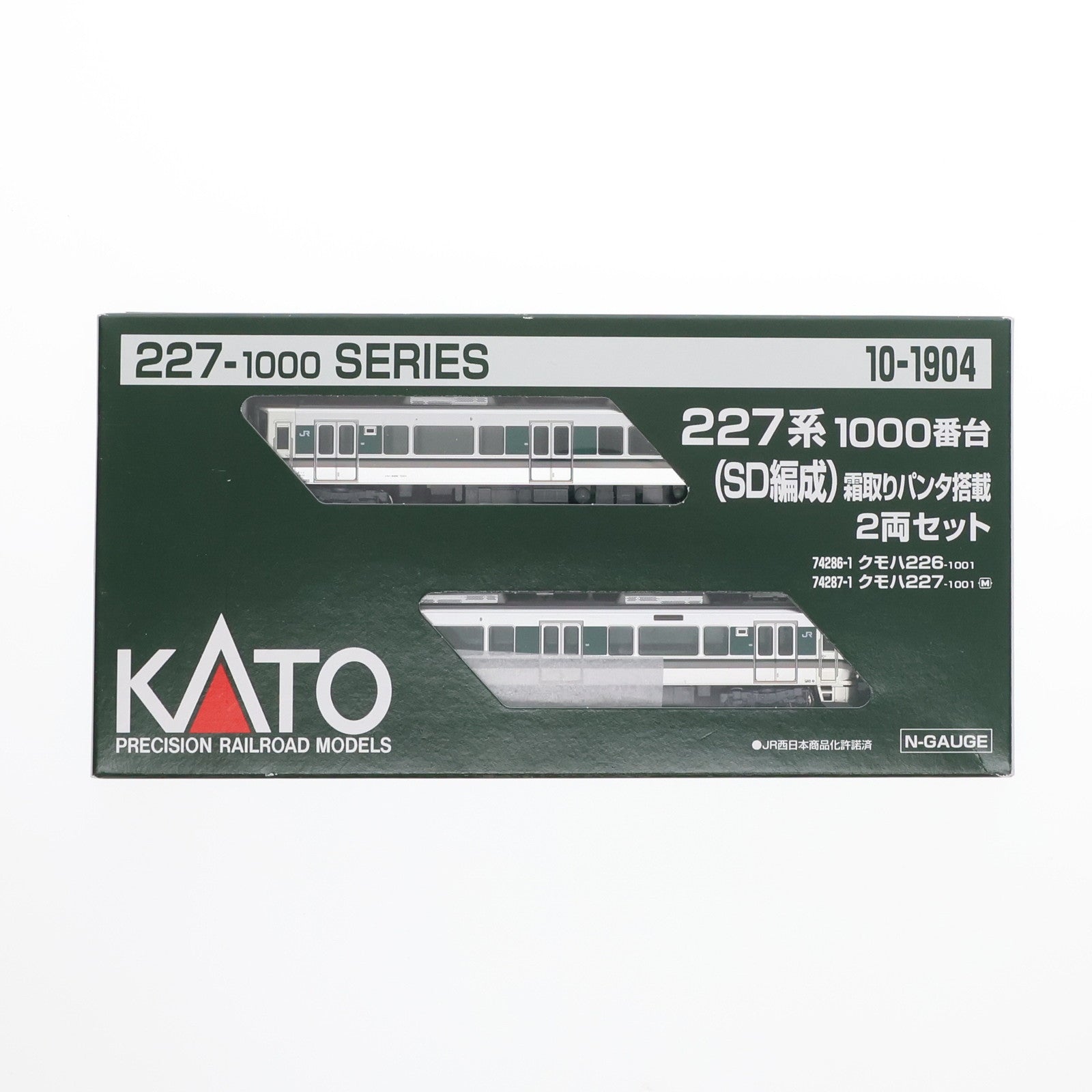 【中古即納】[RWM] 10-1904 227系1000番台(SD編成) 2両セット(動力付き) Nゲージ 鉄道模型 KATO(カトー)(20240531)