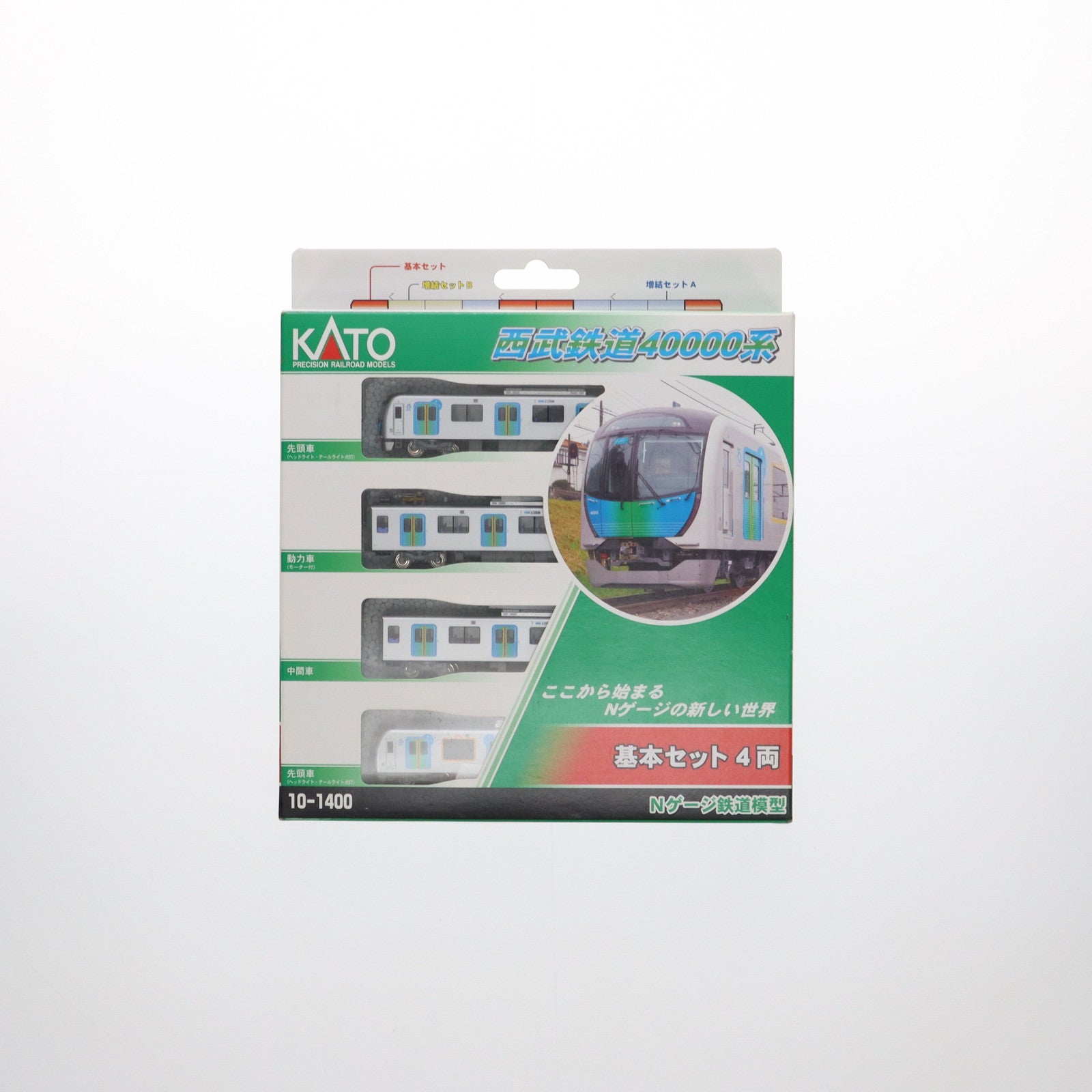 【中古即納】[RWM] (再販) 10-1400 西武40000系 基本セット(4両)(動力付き) Nゲージ 鉄道模型 KATO(カトー)(20170625)