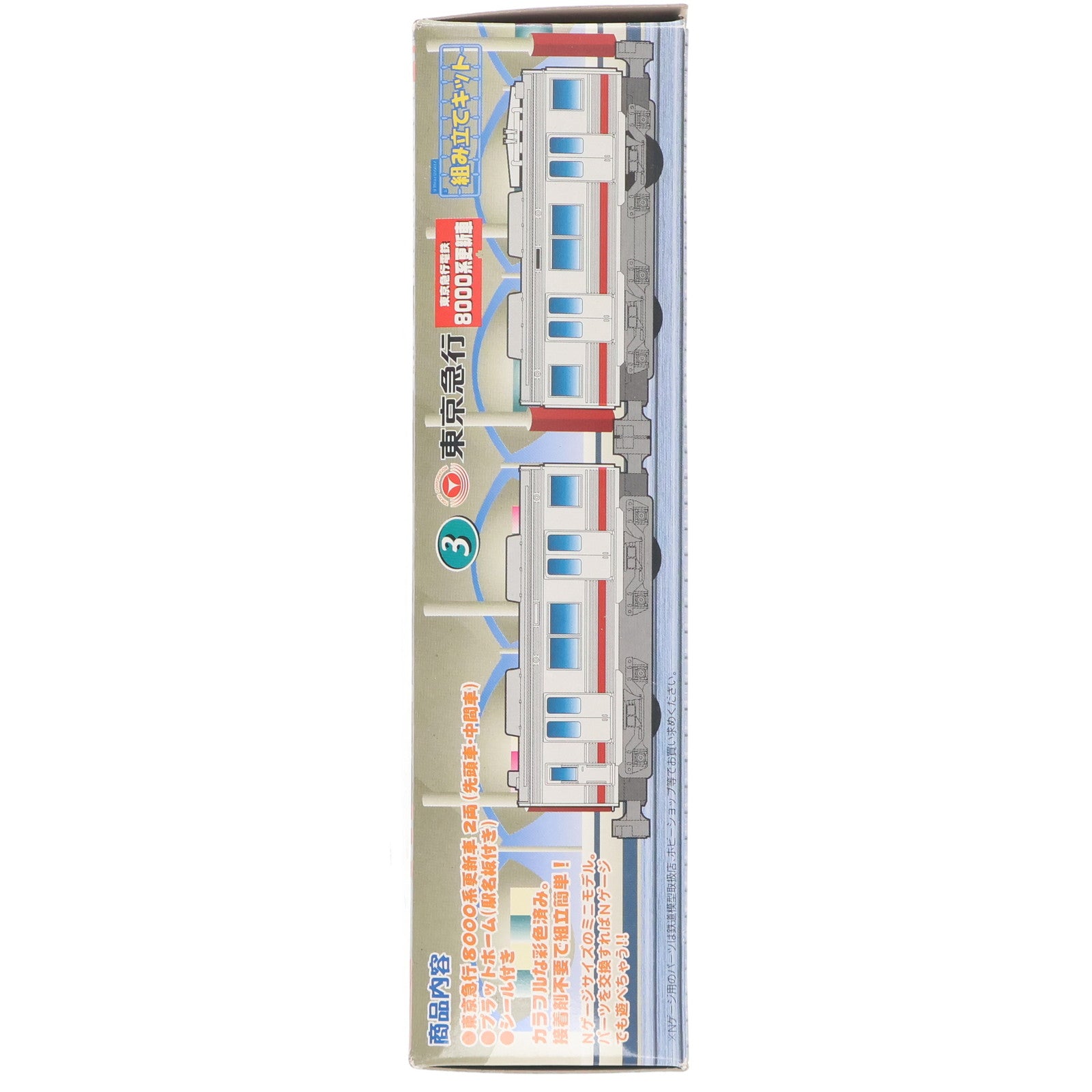 【中古即納】[RWM] 東急限定 Bトレインショーティー 東京急行電鉄 8000系更新車 2両セット 組み立てキット Nゲージ 鉄道模型 バンダイ(20030321)