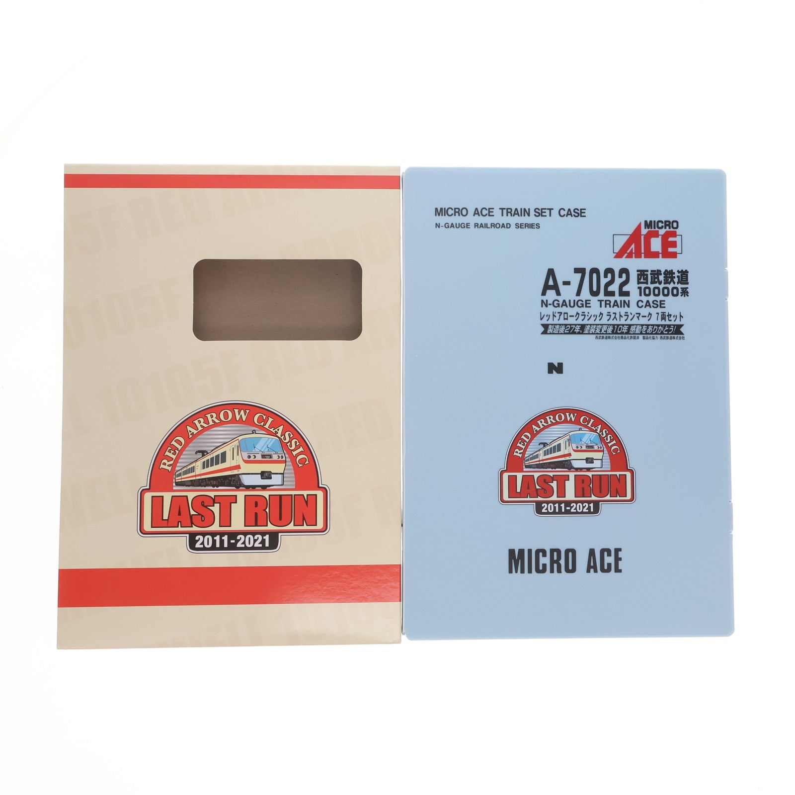 【中古即納】[RWM] A7022 西武鉄道10000系 レッドアロークラシック ラストランマーク 7両セット(動力付き) Nゲージ 鉄道模型 MICRO ACE(マイクロエース)(20211013)