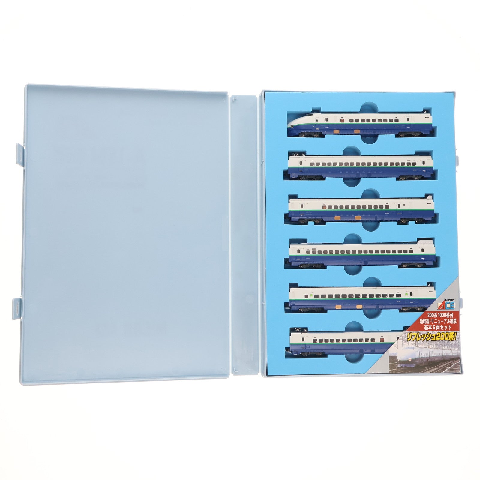 【中古即納】[RWM] A1594 200系1000番台 新幹線 リニューアル編成 基本6両セット(動力付き) Nゲージ 鉄道模型 MICRO ACE(マイクロエース)(20060714)