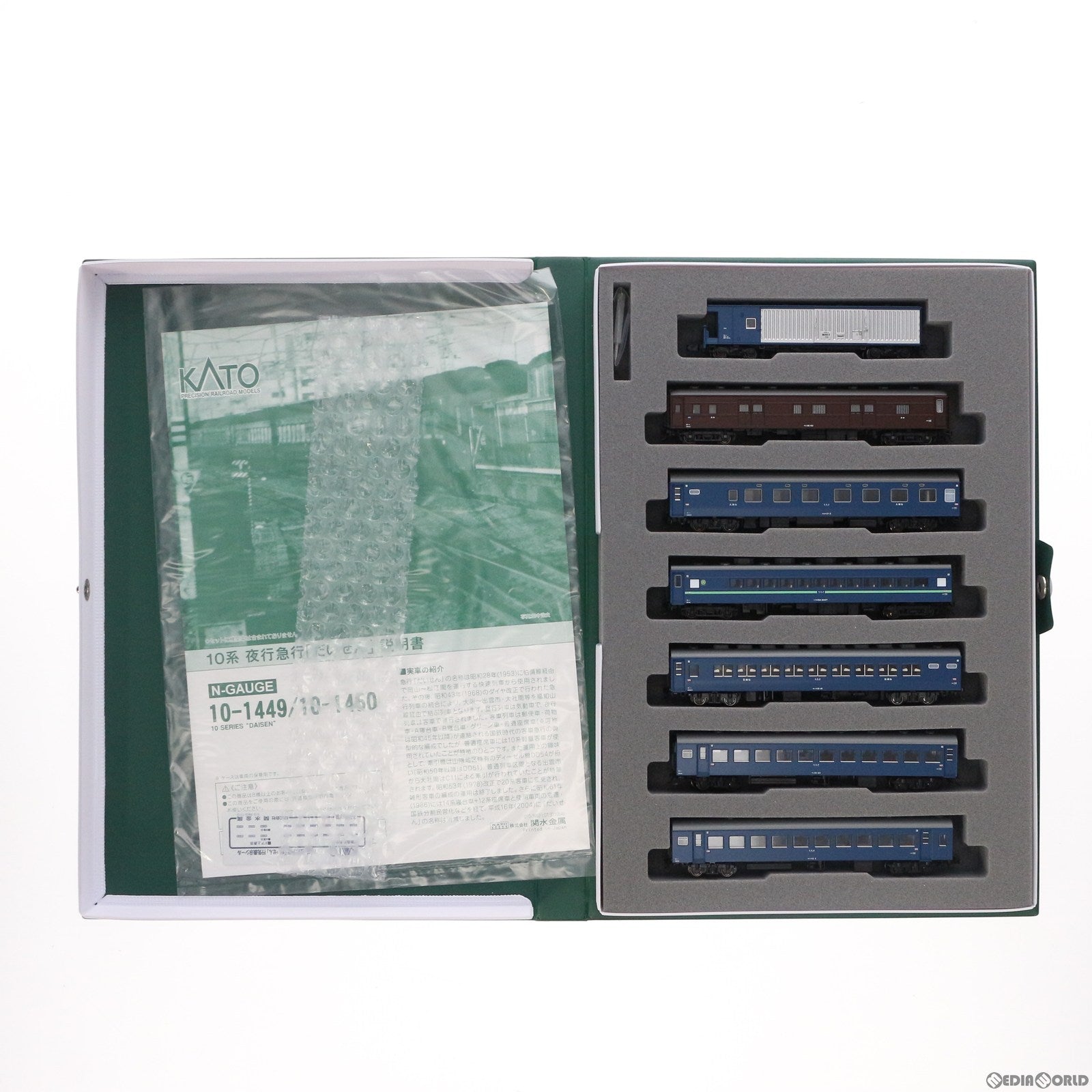 【中古即納】[RWM] 10-1449 10系夜行急行「だいせん」 7両基本セット(動力無し) Nゲージ 鉄道模型 KATO(カトー)(20171229)