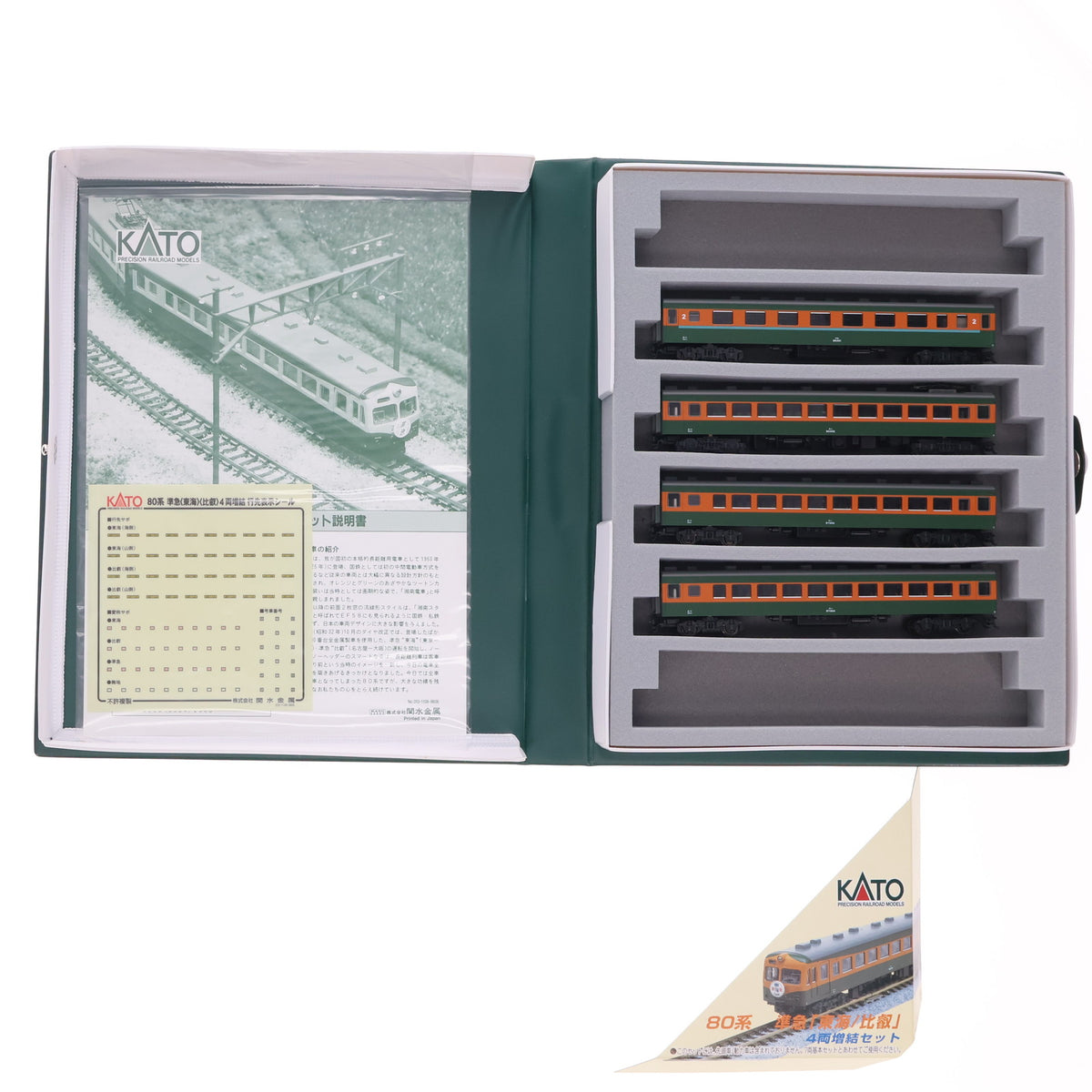 KATO Nゲージ　10-380 80系準急　\"東海/比叡\"増結セット Amazon | KATO Nゲージ 80系 準急東海・比叡 増結 4両セット 10