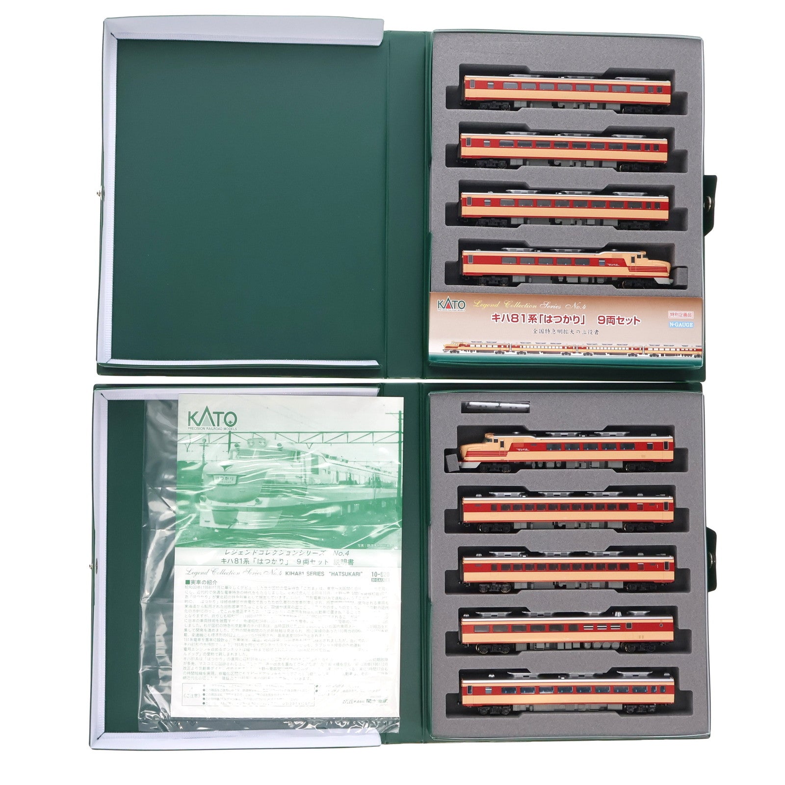 【中古即納】[RWM] 10-820 レジェンドコレクション No.4 キハ81系 「はつかり」 9両セット(動力付き) Nゲージ 鉄道模型 KATO(カトー)(20100228)