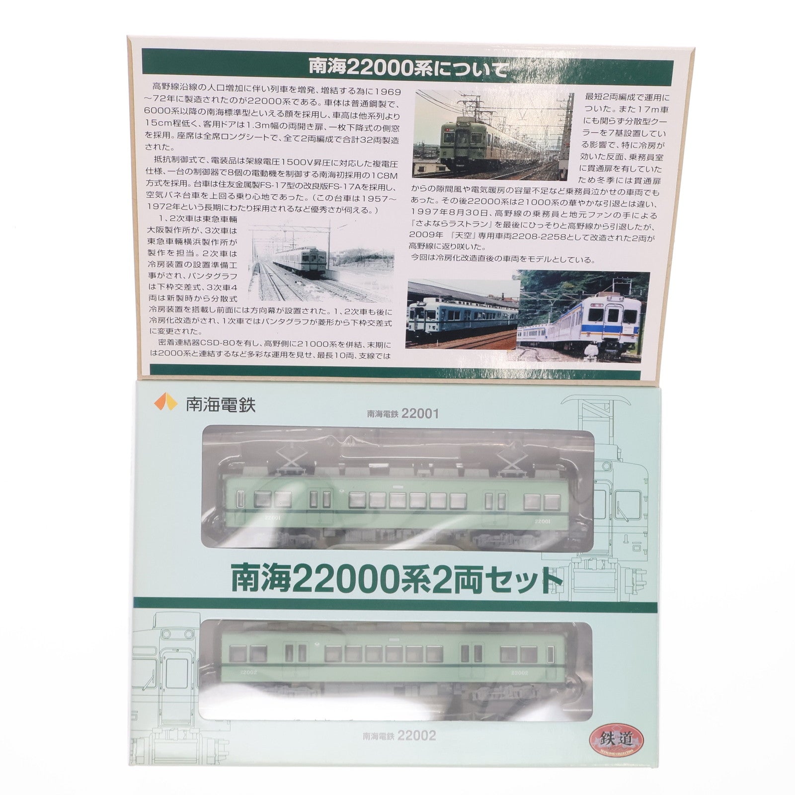 【中古即納】[RWM] 南海限定 鉄道コレクション(鉄コレ) 南海22000系 2両セット(動力無し) Nゲージ 鉄道模型 TOMYTEC(トミーテック)(20090926)