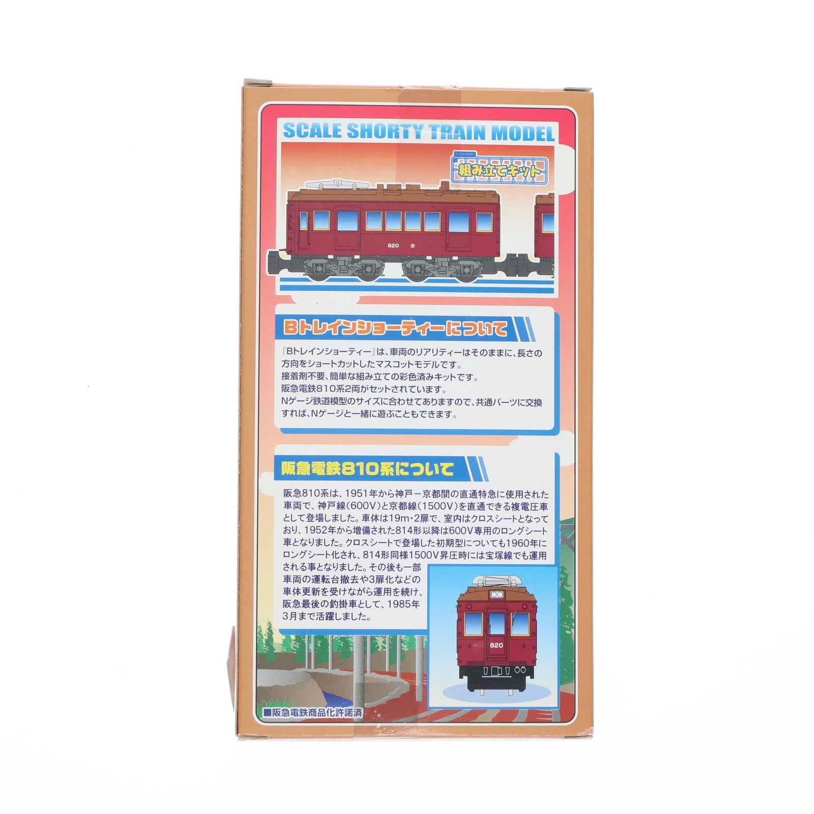 【中古即納】[RWM] 2107083 Bトレインショーティー 阪急電鉄810系 2両セット 組み立てキット Nゲージ 鉄道模型 バンダイ(20101217)
