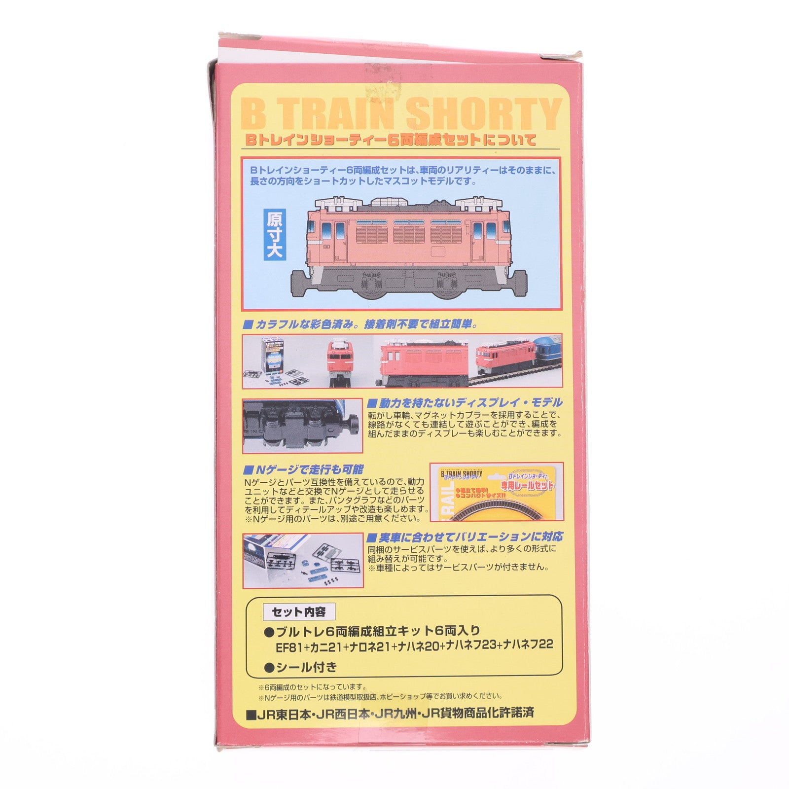 【中古即納】[RWM] Bトレインショーティー EF81+20系ブルートレイン 6両セット 組み立てキット Nゲージ 鉄道模型 バンダイ(20050731)