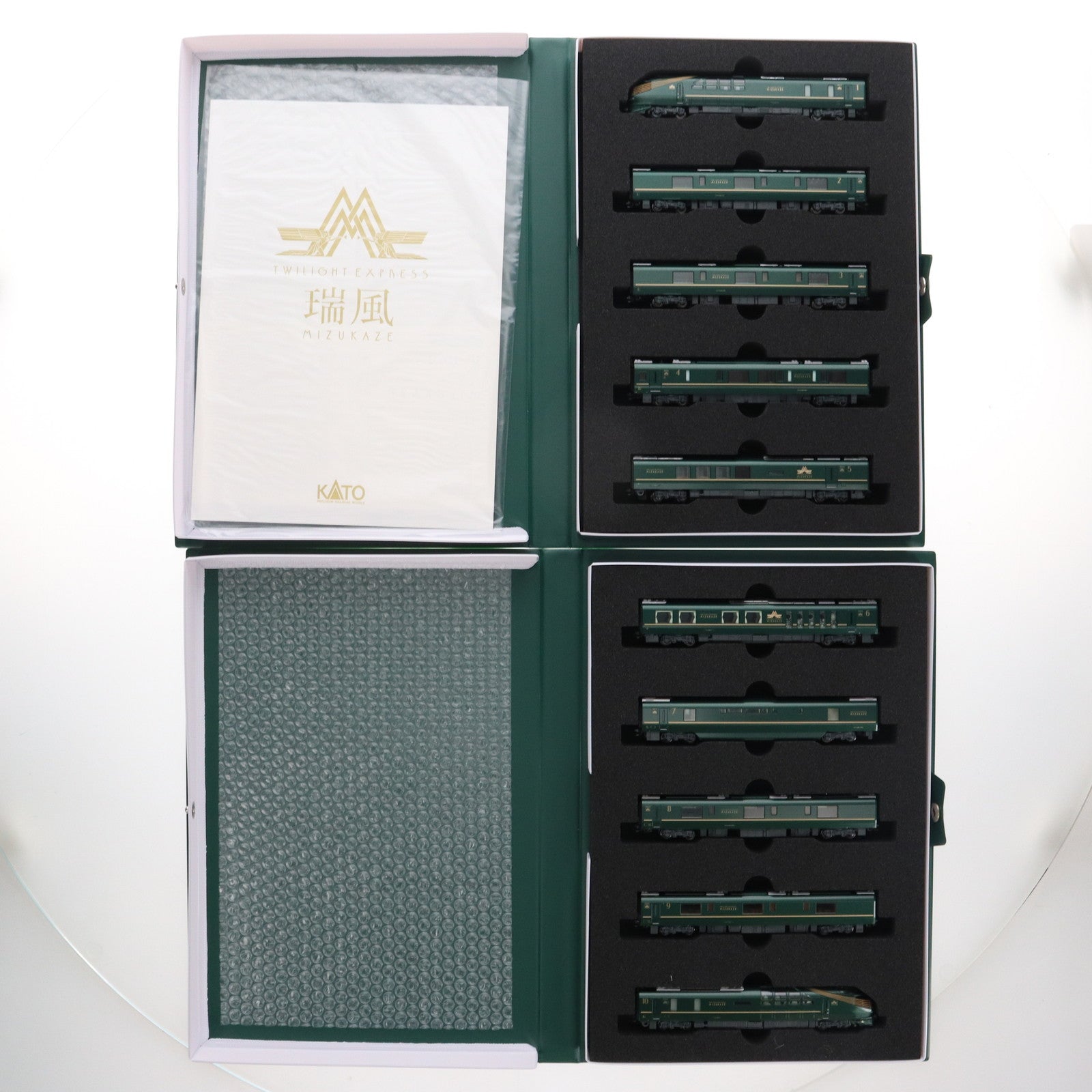 【中古即納】[RWM] 10-1570 特別企画品 87系「TWILIGHT EXPRESS 瑞風」 10両セット(動力付き) Nゲージ 鉄道模型 KATO(カトー)(20191129)