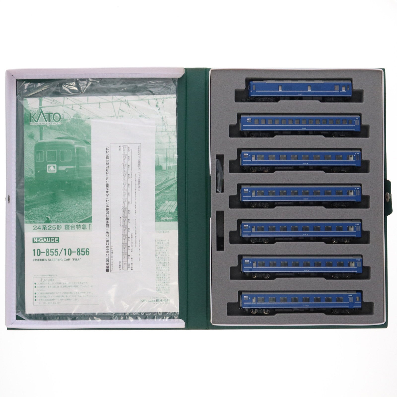 【中古即納】[RWM] 10-855 24系25形 寝台特急「富士」 7両基本セット(動力無し) Nゲージ 鉄道模型 KATO(カトー)(20220528)