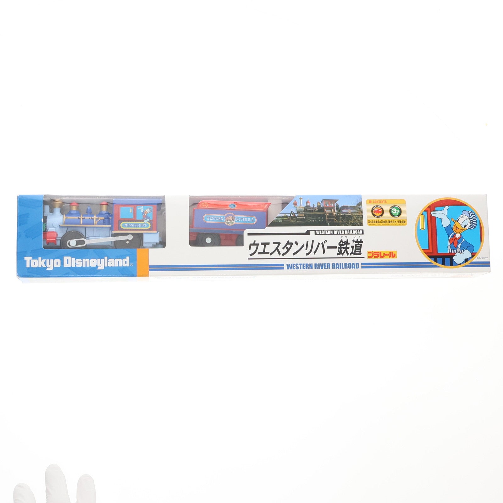【中古即納】[RWM] 東京ディズニーリゾート限定 プラレール ウエスタンリバー鉄道(ミシシッピ号)(動力付き) 鉄道模型 タカラトミー(19991231)