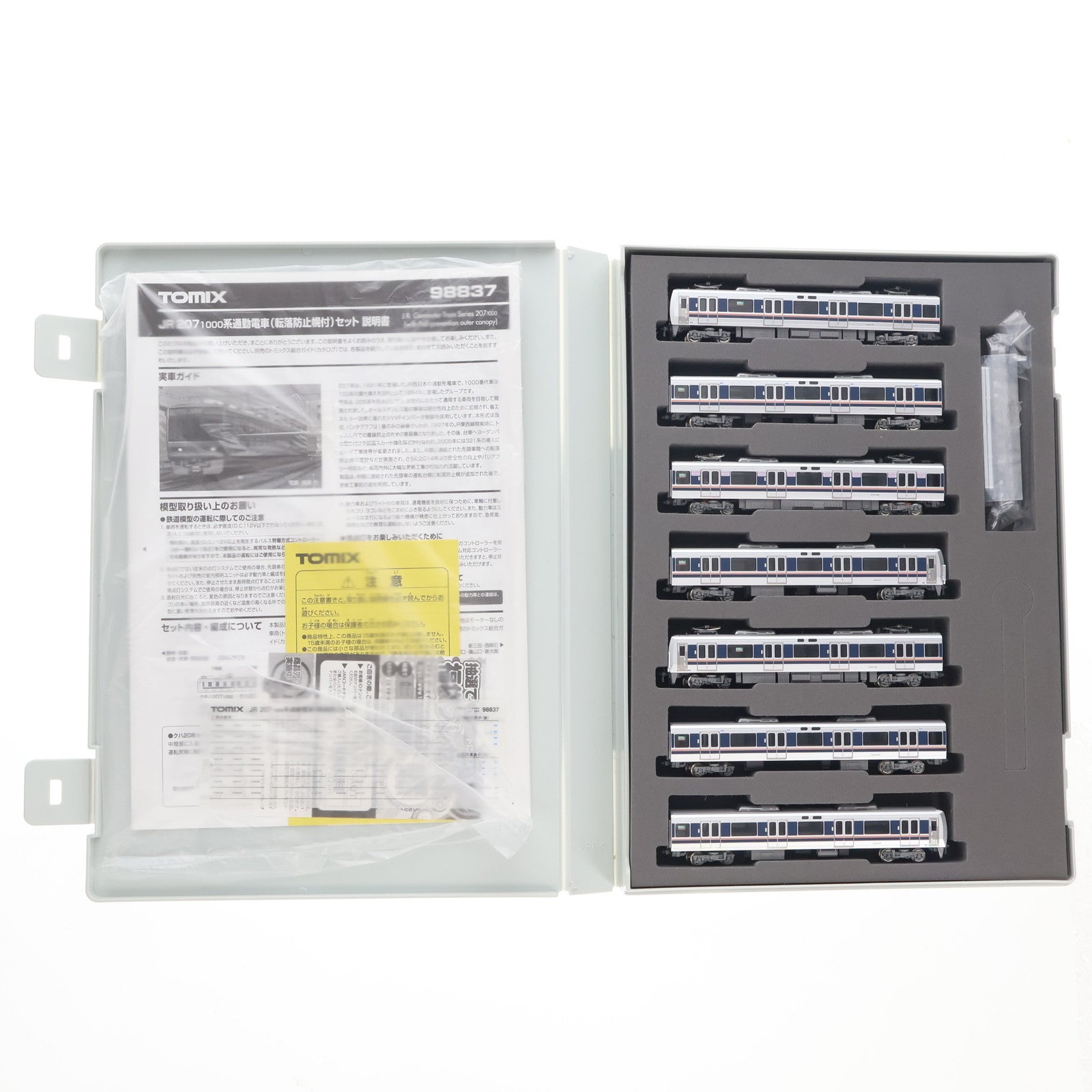 【中古即納】[RWM] 98837 JR 207-1000系通勤電車(転落防止幌付)セット(7両)(動力付き) Nゲージ 鉄道模型 TOMIX(トミックス)(20240330)