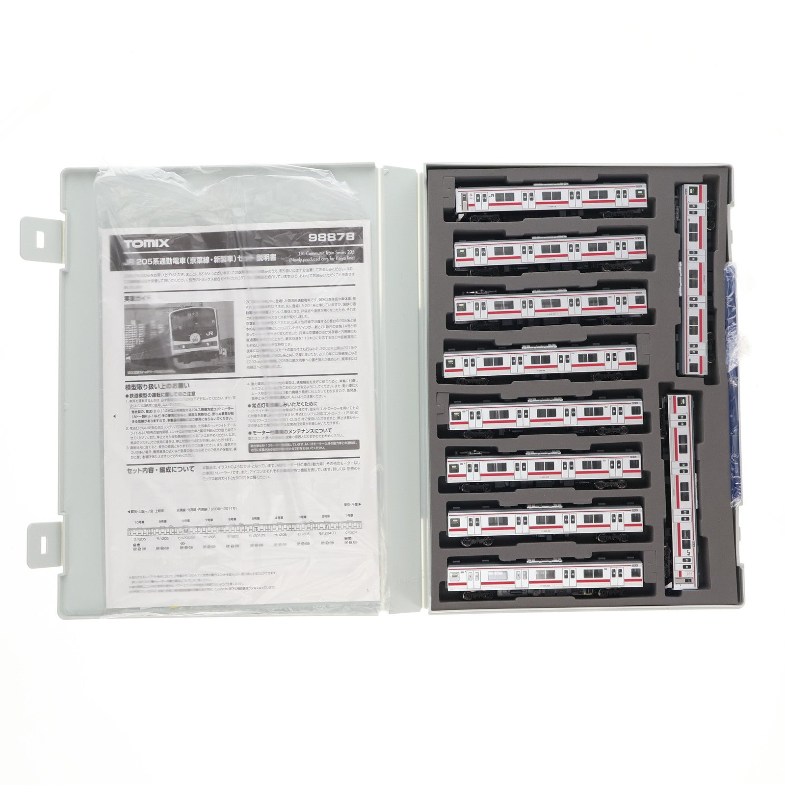 【中古即納】[RWM] 98878 JR 205系通勤電車(京葉線・新製車)セット(10両)(動力付き) Nゲージ 鉄道模型 TOMIX(トミックス)(20250712)