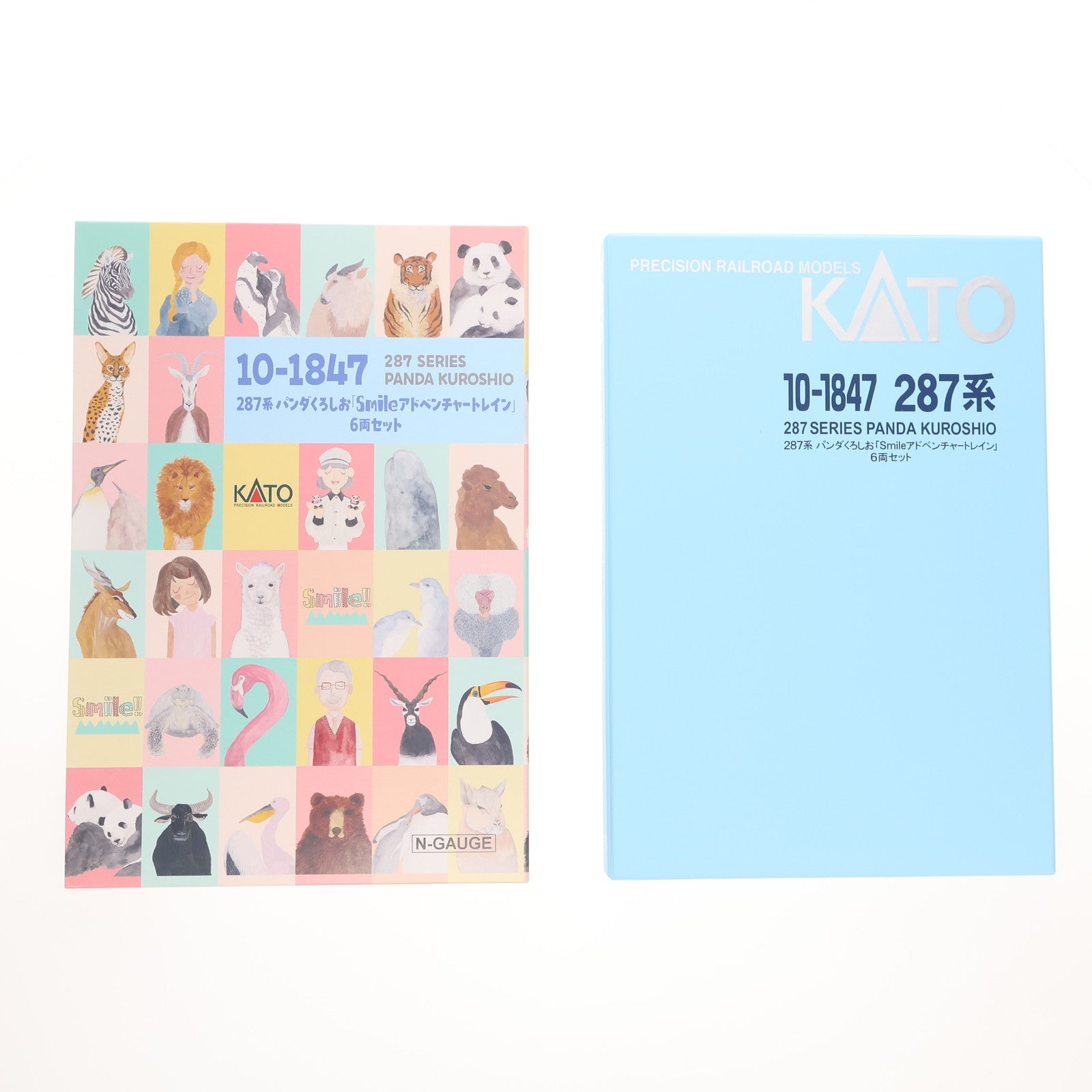【中古即納】[RWM] 10-1847 特別企画品 287系 パンダくろしお 「Smileアドベンチャートレイン」 6両セット(動力付き) Nゲージ 鉄道模型 KATO(カトー)(20240518)