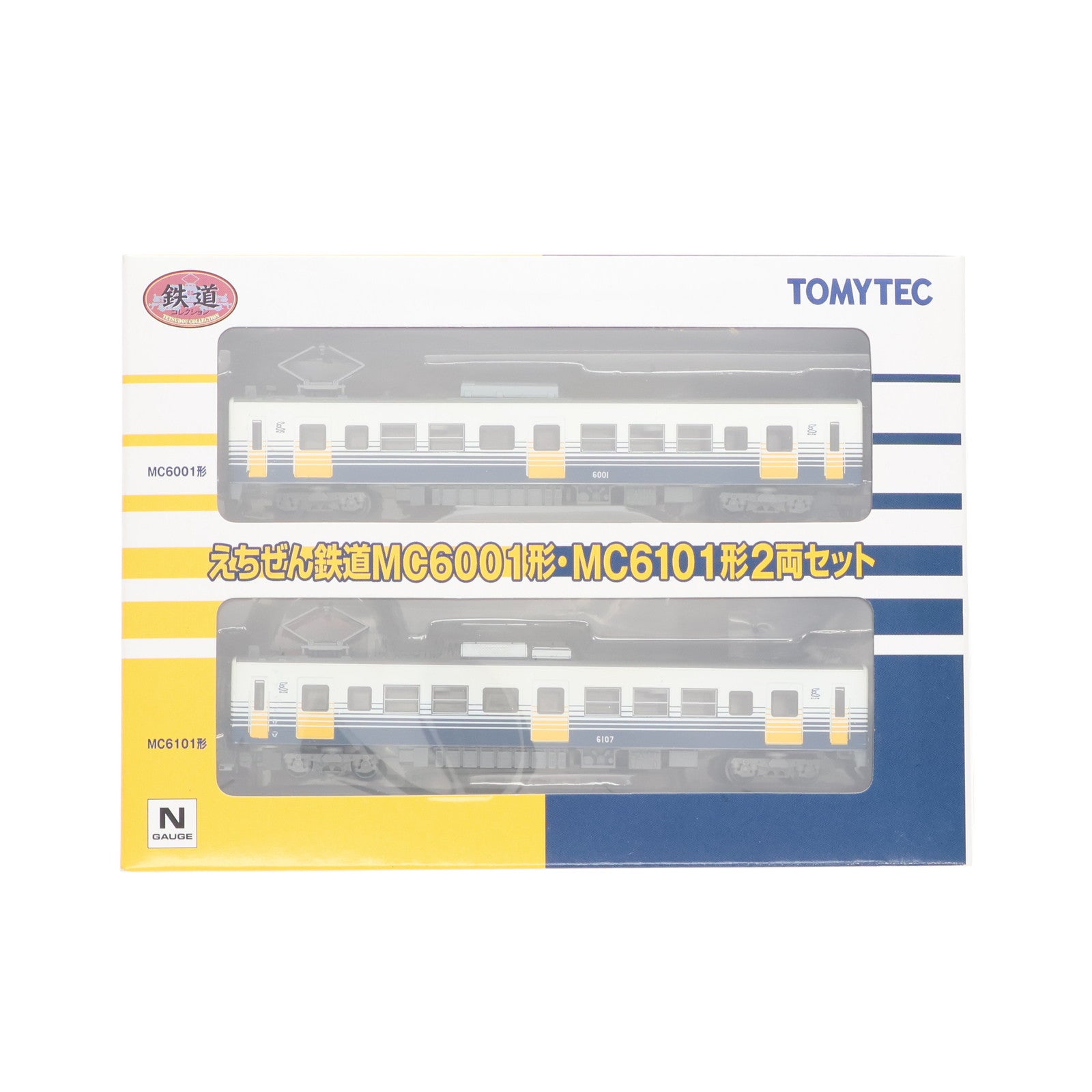 【中古即納】[RWM] 214359 鉄道コレクション(鉄コレ) えちぜん鉄道 MC6001形・MC6101形(2両セット)(動力無し) Nゲージ 鉄道模型 TOMYTEC(トミーテック)(20081031)