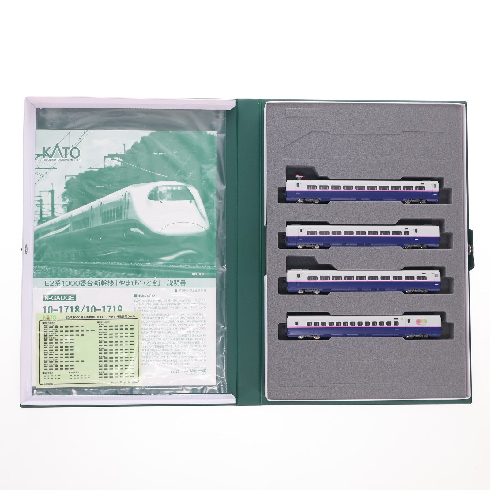 【中古即納】[RWM] 10-1719 E2系1000番台新幹線「やまびこ・とき」 4両増結セット(動力無し) Nゲージ 鉄道模型 KATO(カトー)(20210926)