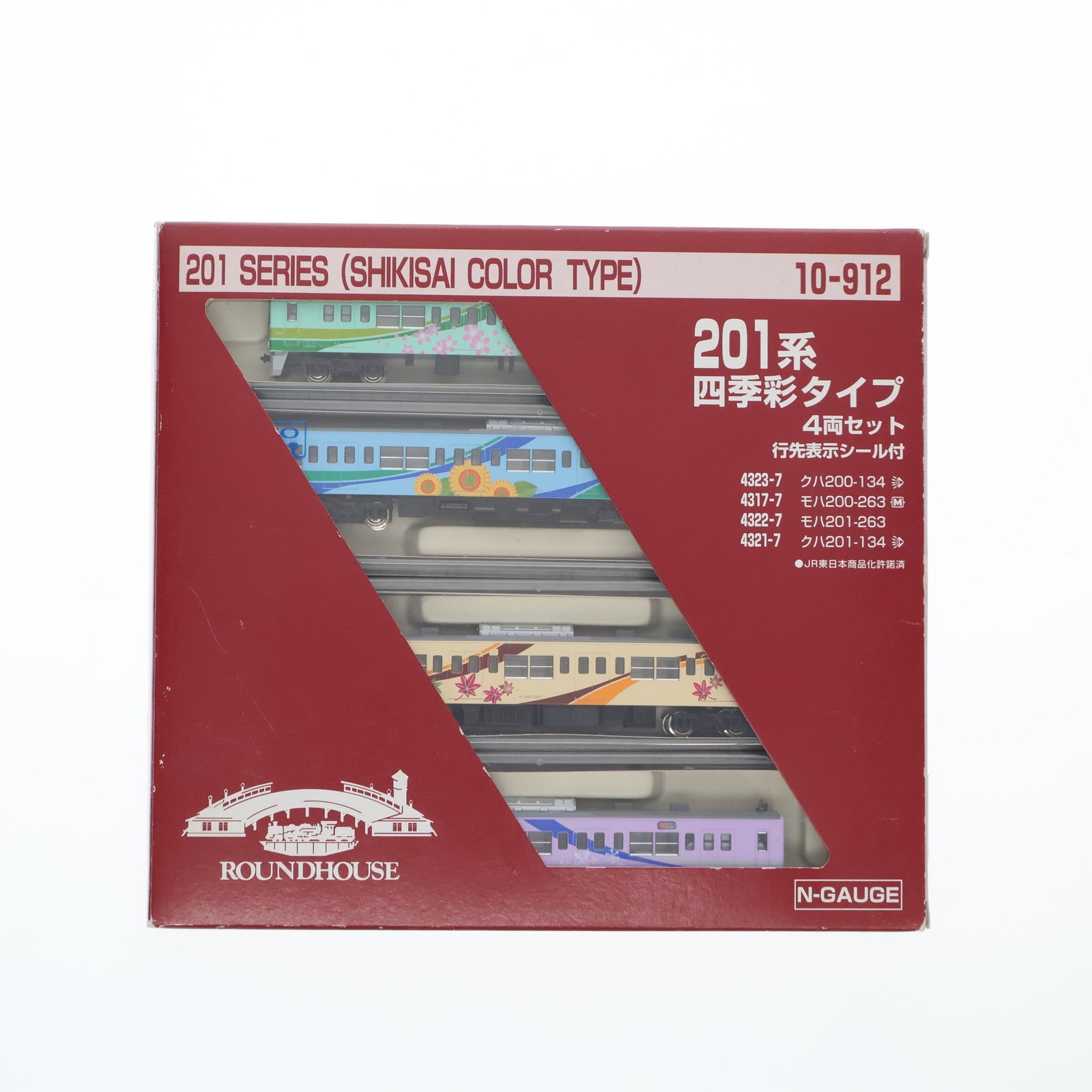 【中古即納】[RWM] 10-912 201系 四季彩タイプ 4両セット(動力付き) Nゲージ 鉄道模型 KATO(カトー)(20030415)