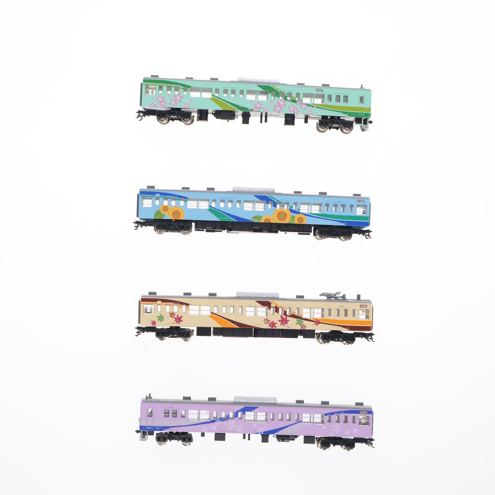 【中古即納】[RWM] 10-912 201系 四季彩タイプ 4両セット(動力付き) Nゲージ 鉄道模型 KATO(カトー)(20030415)