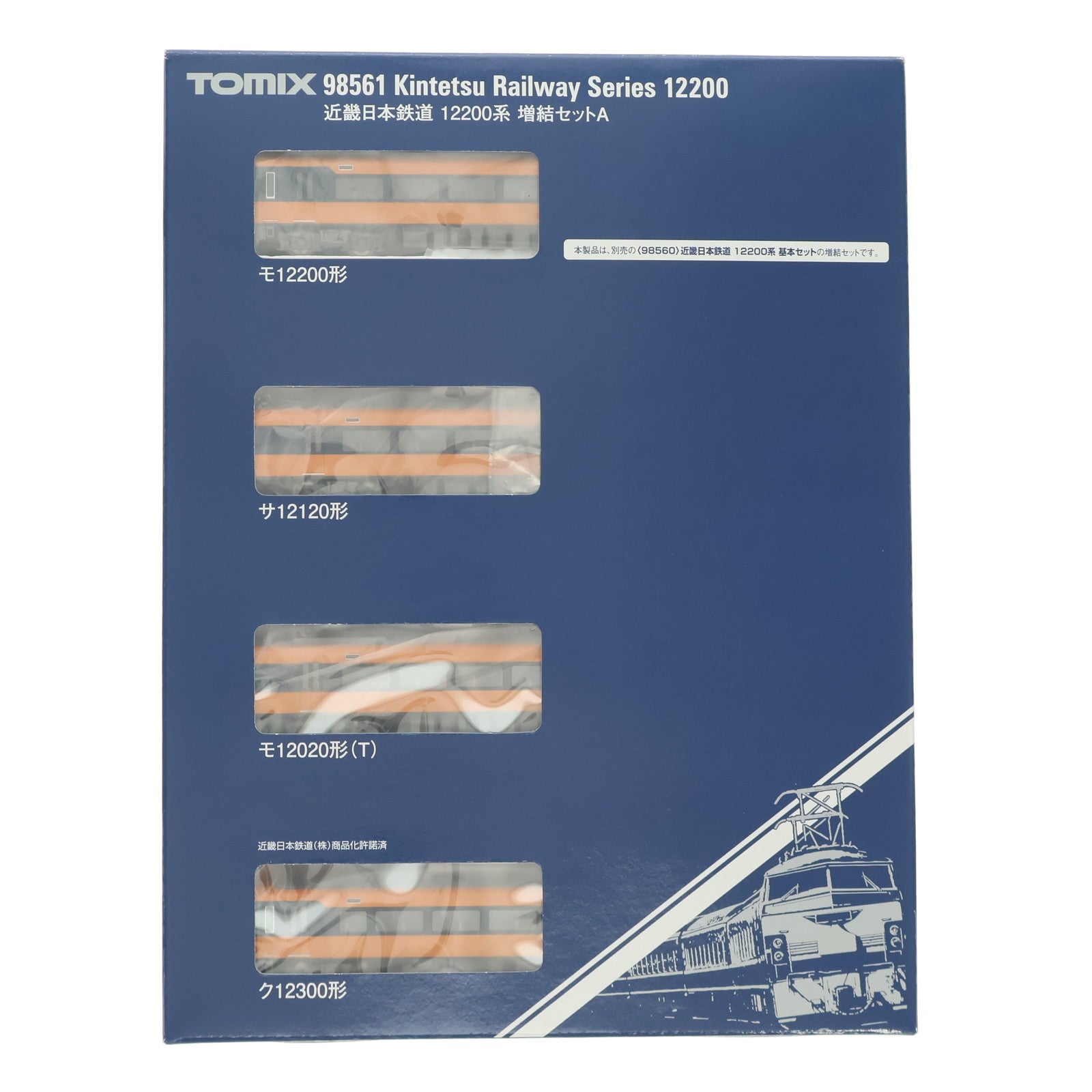 【中古即納】[RWM] 98561 近畿日本鉄道 12200系増結セットA(4両)(動力無し) Nゲージ 鉄道模型 TOMIX(トミックス)(20250131)