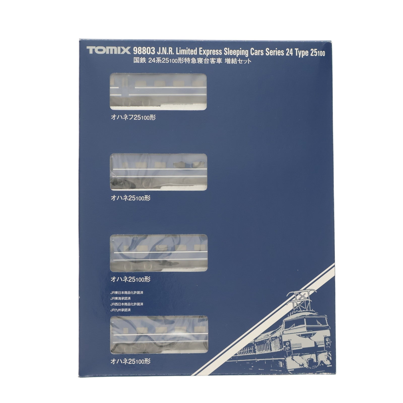 【中古即納】[RWM] 98803 国鉄 24系25-100形特急寝台客車増結セット(4両)(動力無し) Nゲージ 鉄道模型 TOMIX(トミックス)(20221223)