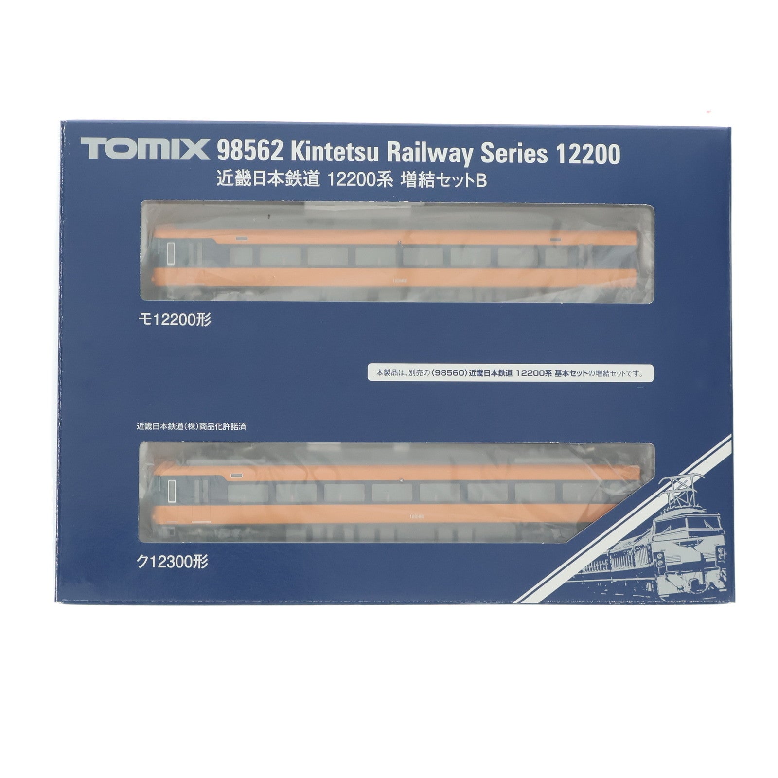 【中古即納】[RWM] 98562 近畿日本鉄道 12200系増結セットB(2両)(動力無し) Nゲージ 鉄道模型 TOMIX(トミックス)(20250131)