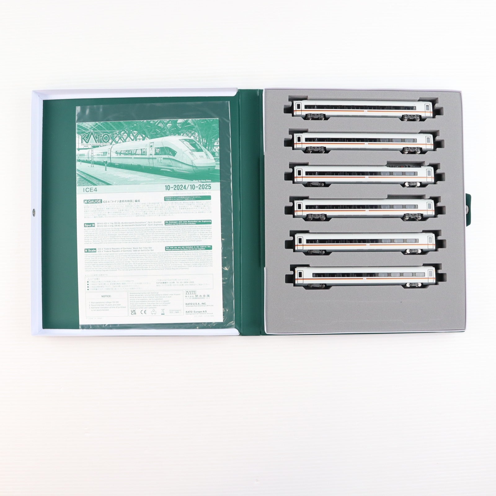 【中古即納】[RWM] 10-2025 ICE4「ドイツ連邦共和国」編成 6両増結セット(動力付き) Nゲージ 鉄道模型 KATO(カトー)(20250531)