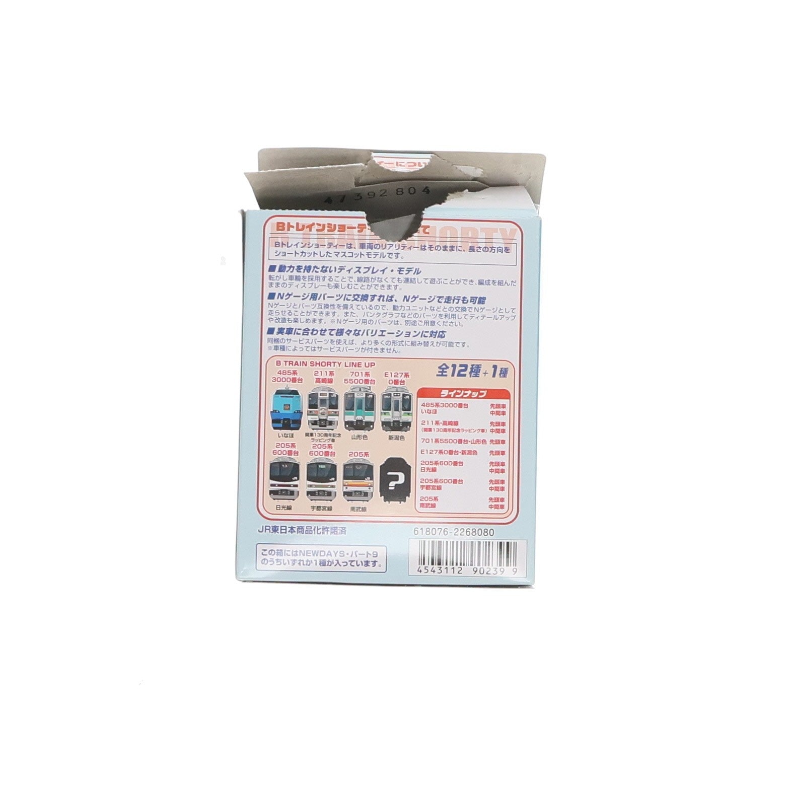 【中古即納】[RWM] (単品) KIOSK&NEWDAYS&えきねっと限定 2268080 Bトレインショーティー パート9 205系 600番台 日光線 中間車 組み立てキット Nゲージ 鉄道模型 バンダイ(20041028)