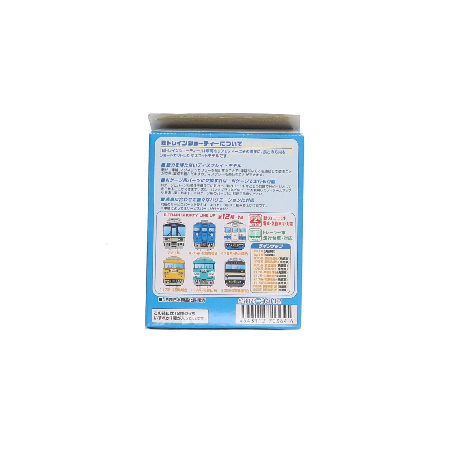 【中古即納】[RWM] (単品) 2140102 Bトレインショーティー JR西日本スペシャルパート5 475系 新北陸色 中間車 組み立てキット Nゲージ 鉄道模型 バンダイ(20111007)