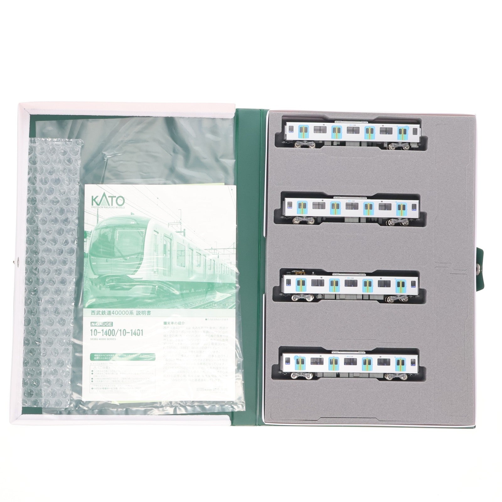 【中古即納】[RWM] 10-1401 西武40000系 増結セットA(4両)(動力無し) Nゲージ 鉄道模型 KATO(カトー)(20170625)