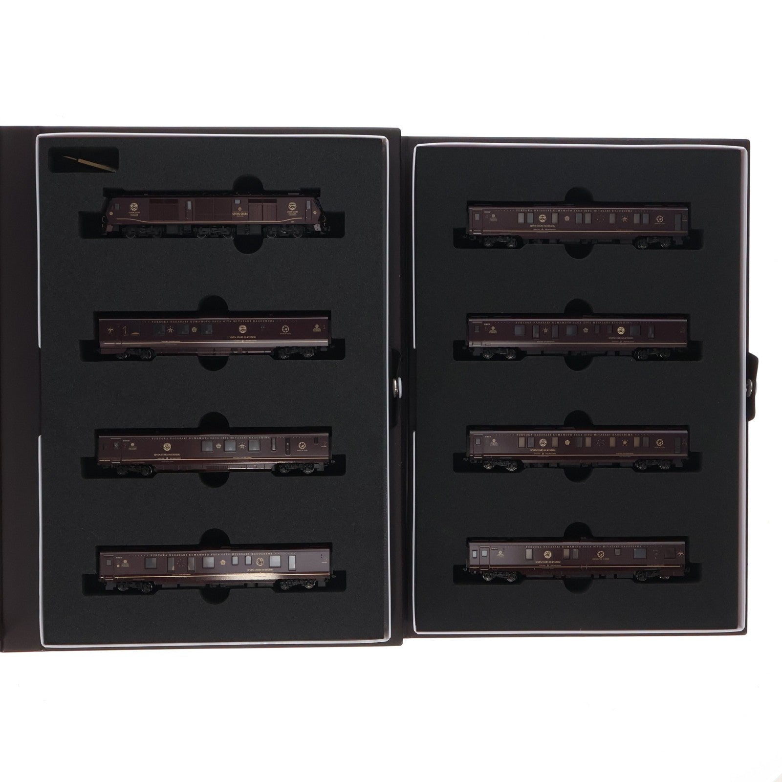 【中古即納】[RWM] 10-1519 特別企画品 クルーズトレイン「ななつ星in九州」8両セット(動力付き) Nゲージ 鉄道模型 KATO(カトー)(20190131)